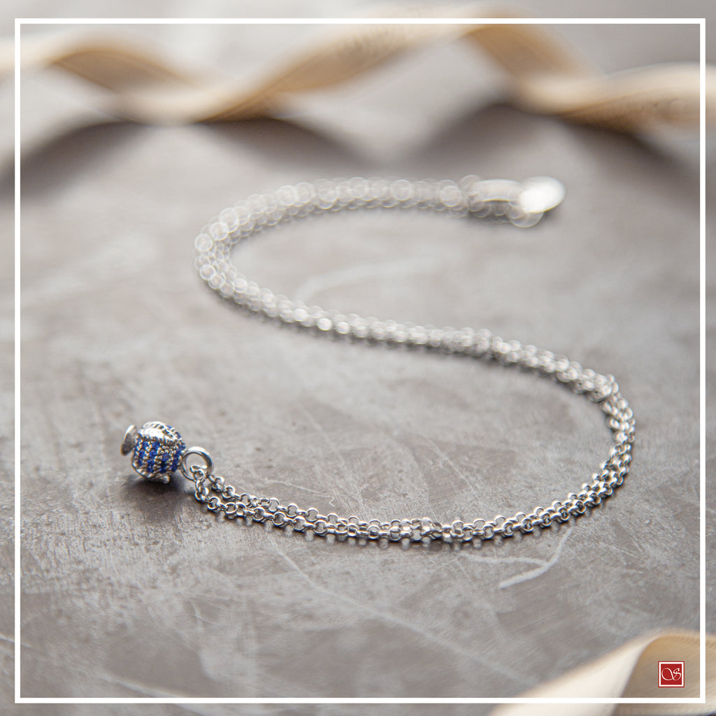 Collana cm.45 con Pomidèfiure e cubic zirconia - rodiata