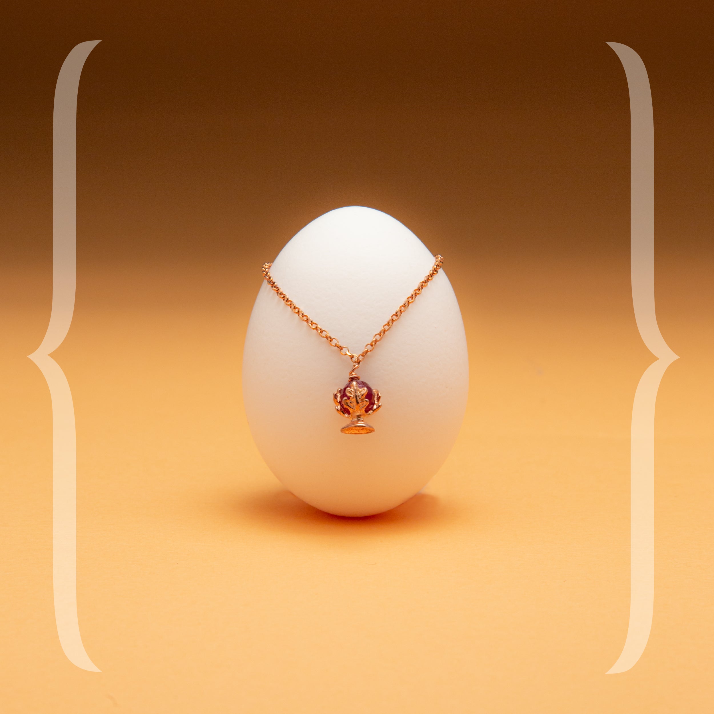 Collana cm.45 con Pomidèfiure e pietre - rosè