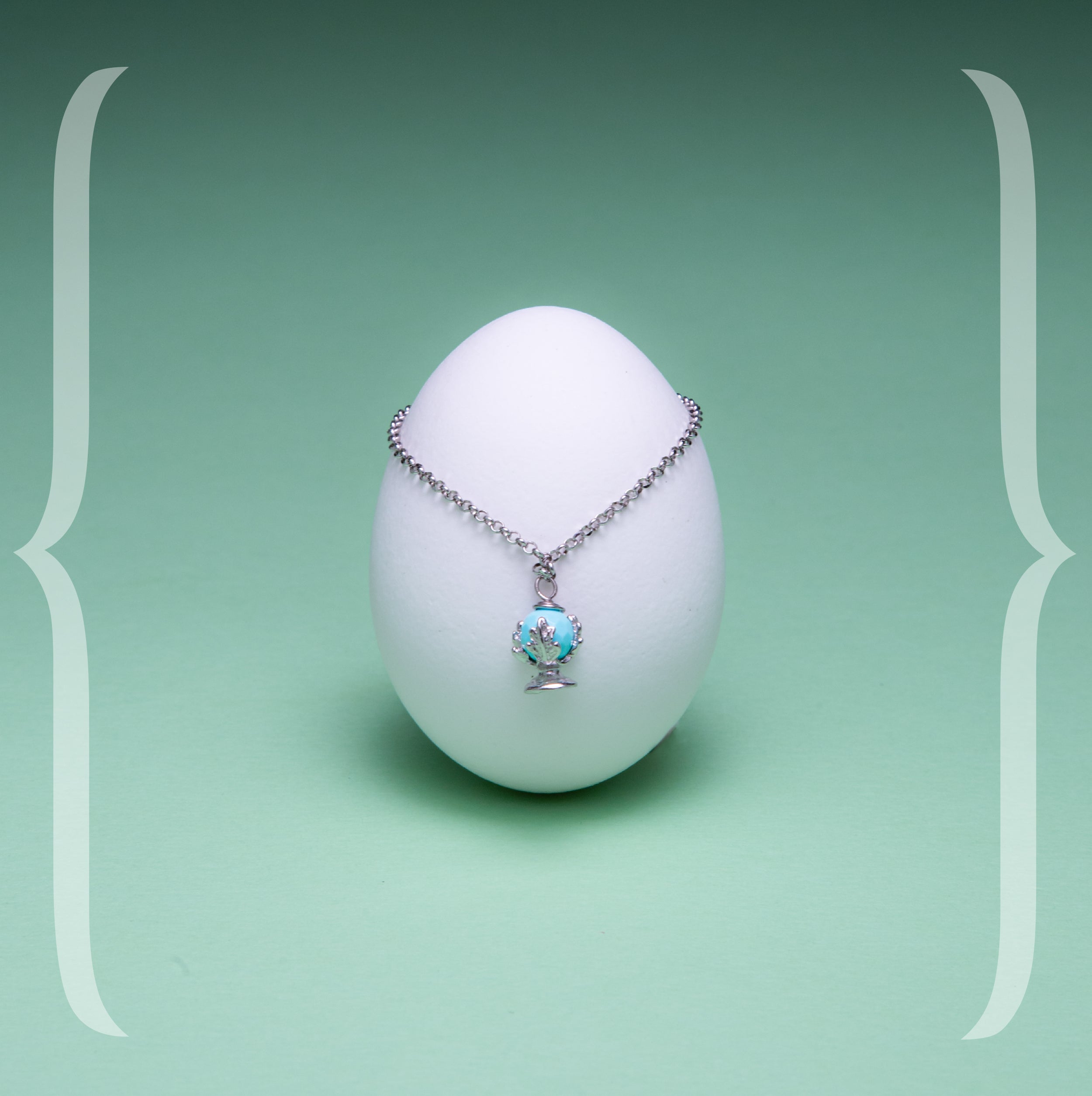 Collana cm.45 con Pomidèfiure e pietre - rodiata