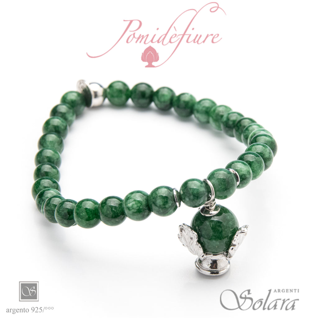 Bracciale Pomidèfiure con GIADA VERDE