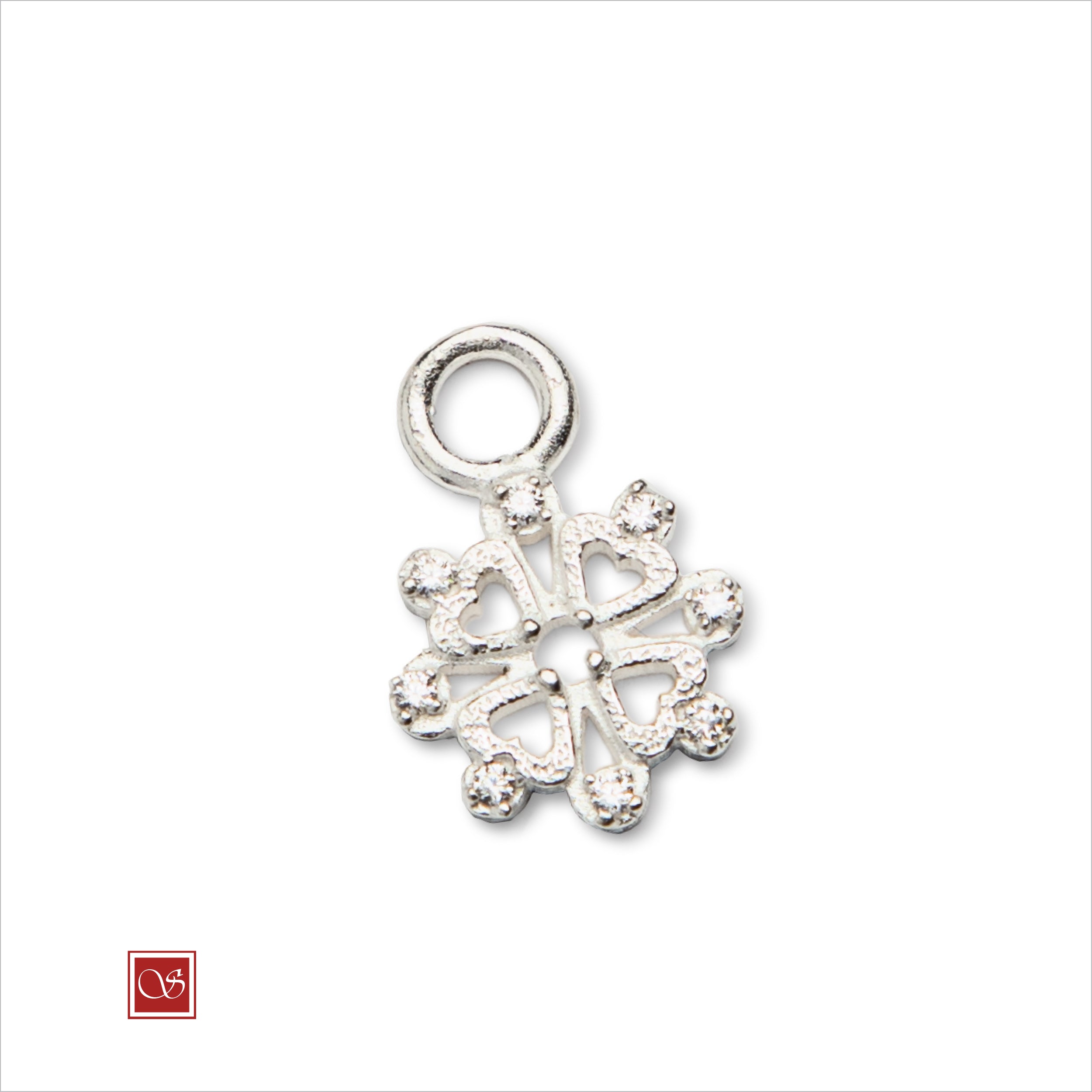 Luminaria petali con zirconi trasparenti - argento-rosè-dorata