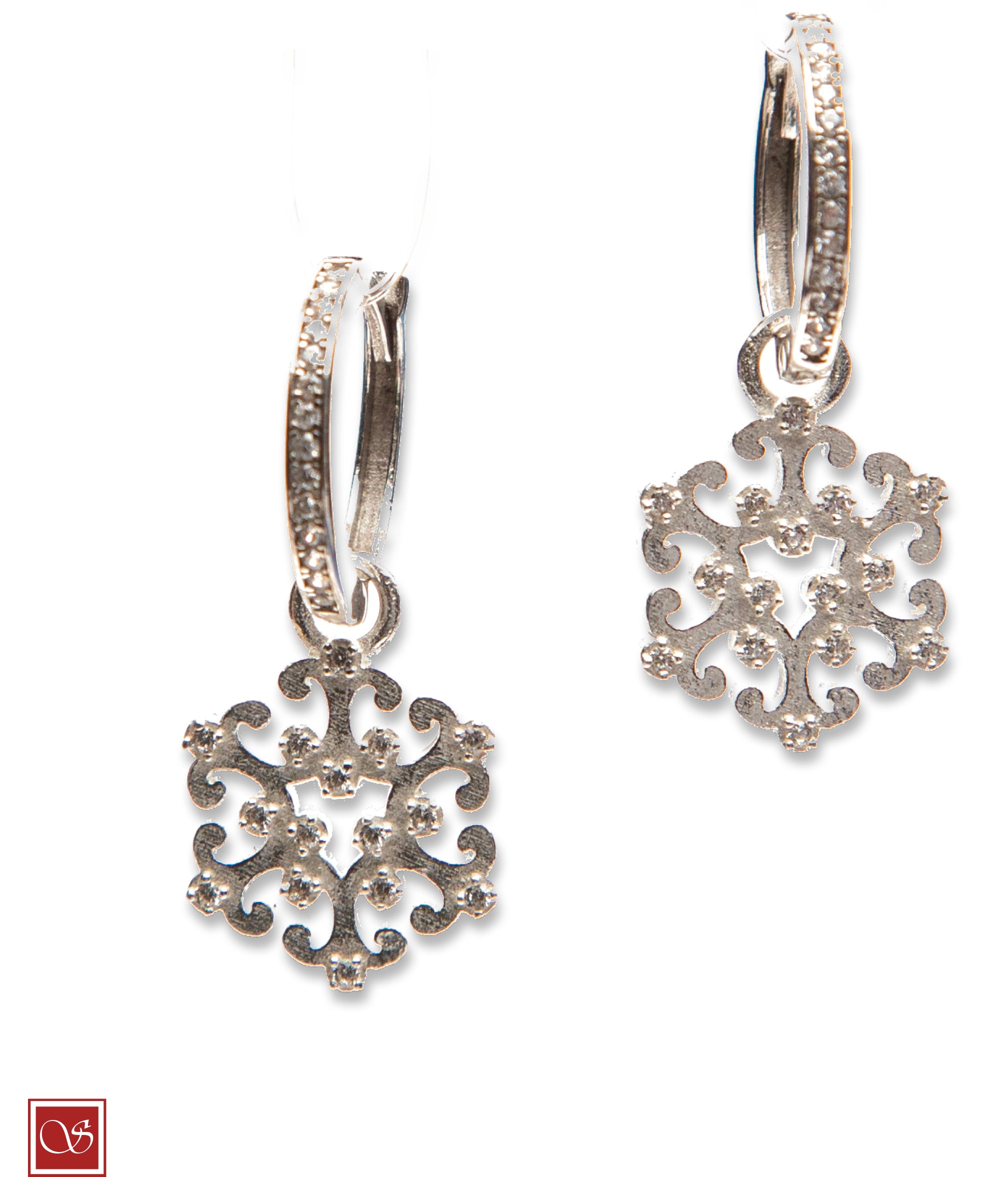 Orecchini Luminaria - esagonale - con zirconi