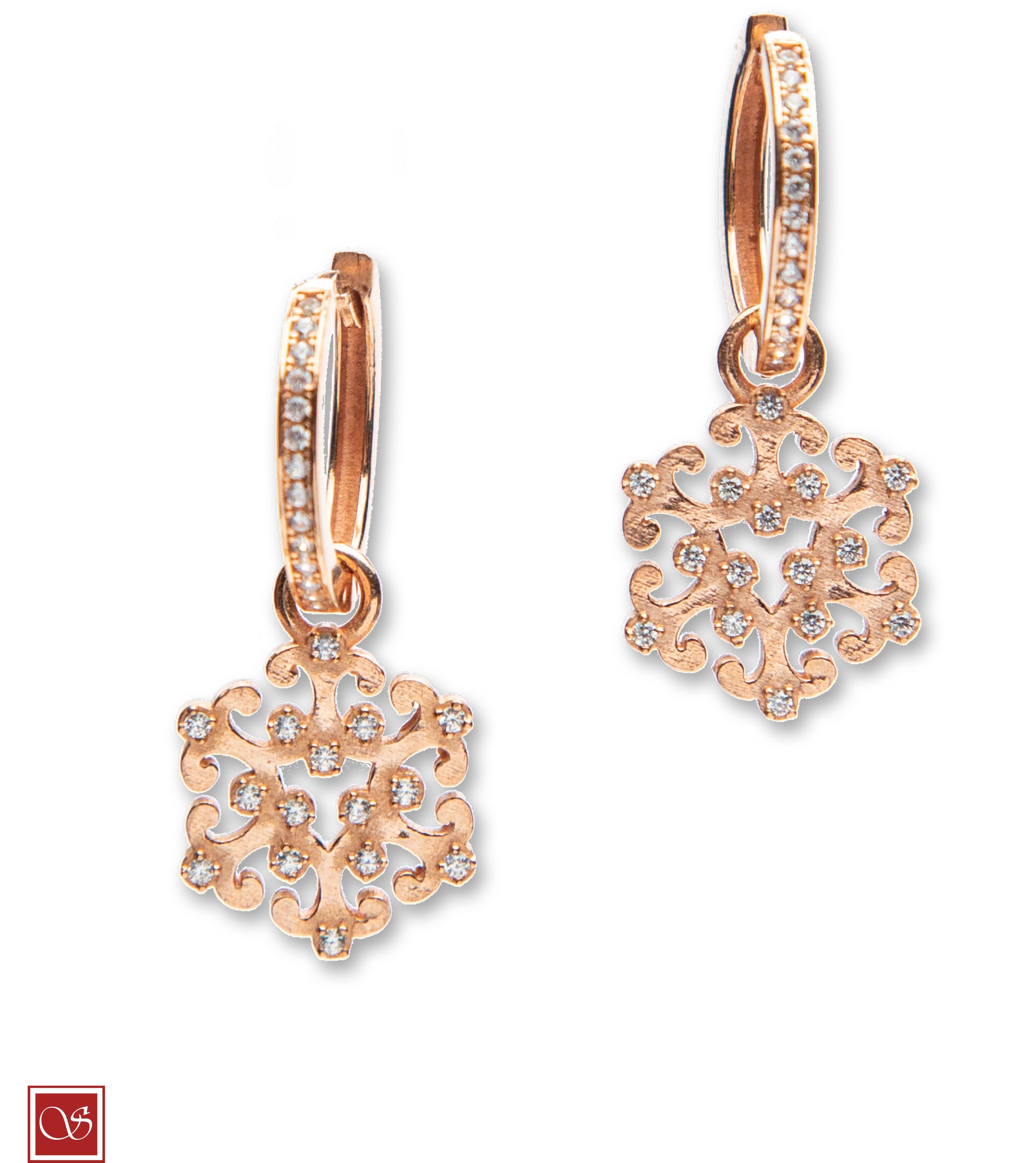 Orecchini Luminaria - esagonale - con zirconi