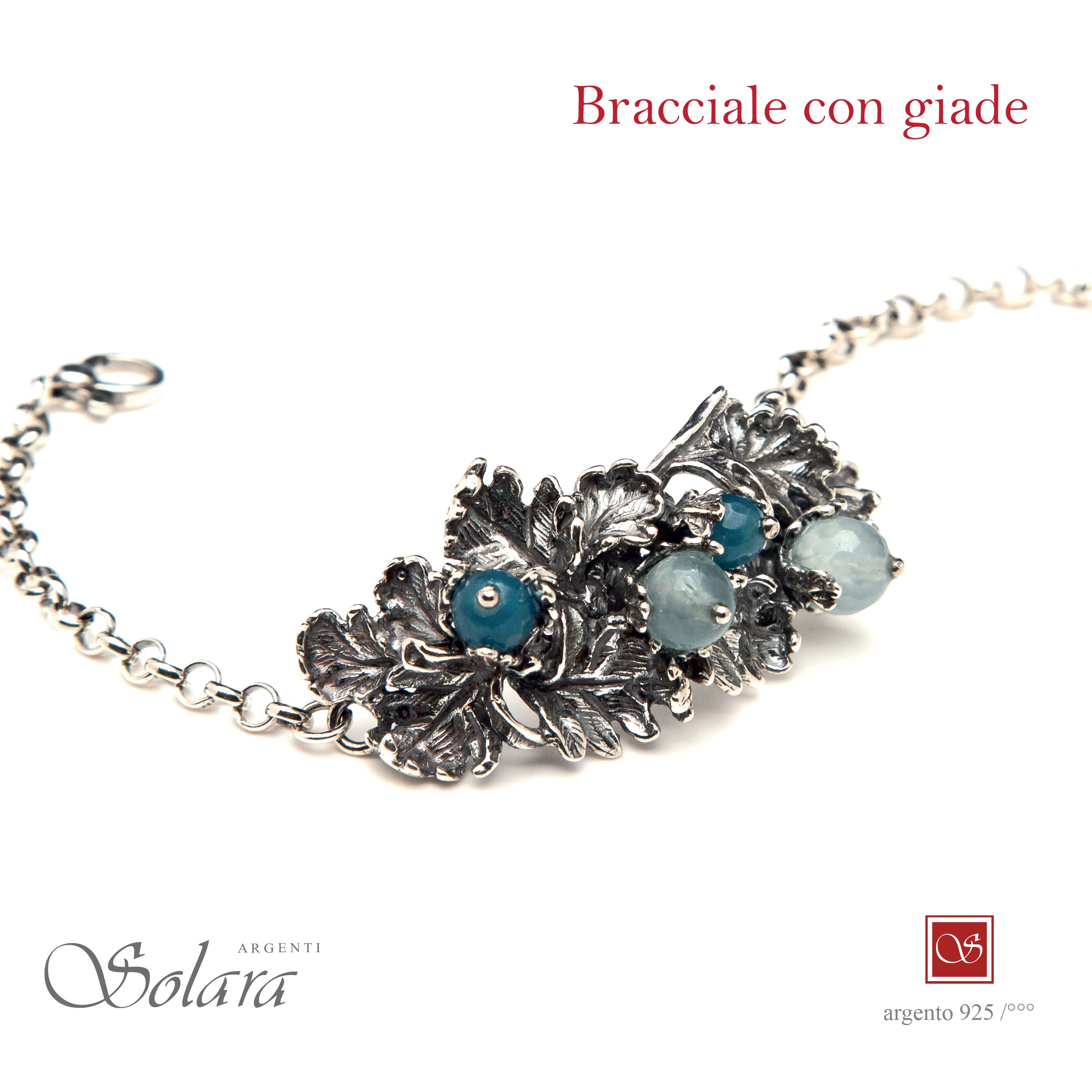 Bracciale  LIBERTY  Pomidefiure  - brunito - con Giada
