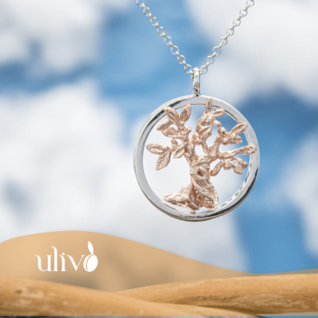 Medaglione con albero d'Ulivo - mm.26