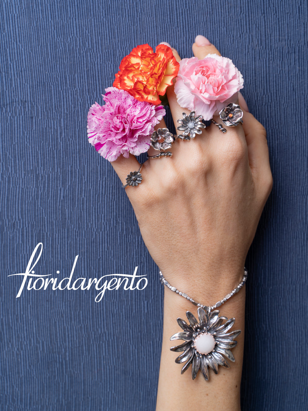 Margherita - anello - linea FIORIDARGENTO -