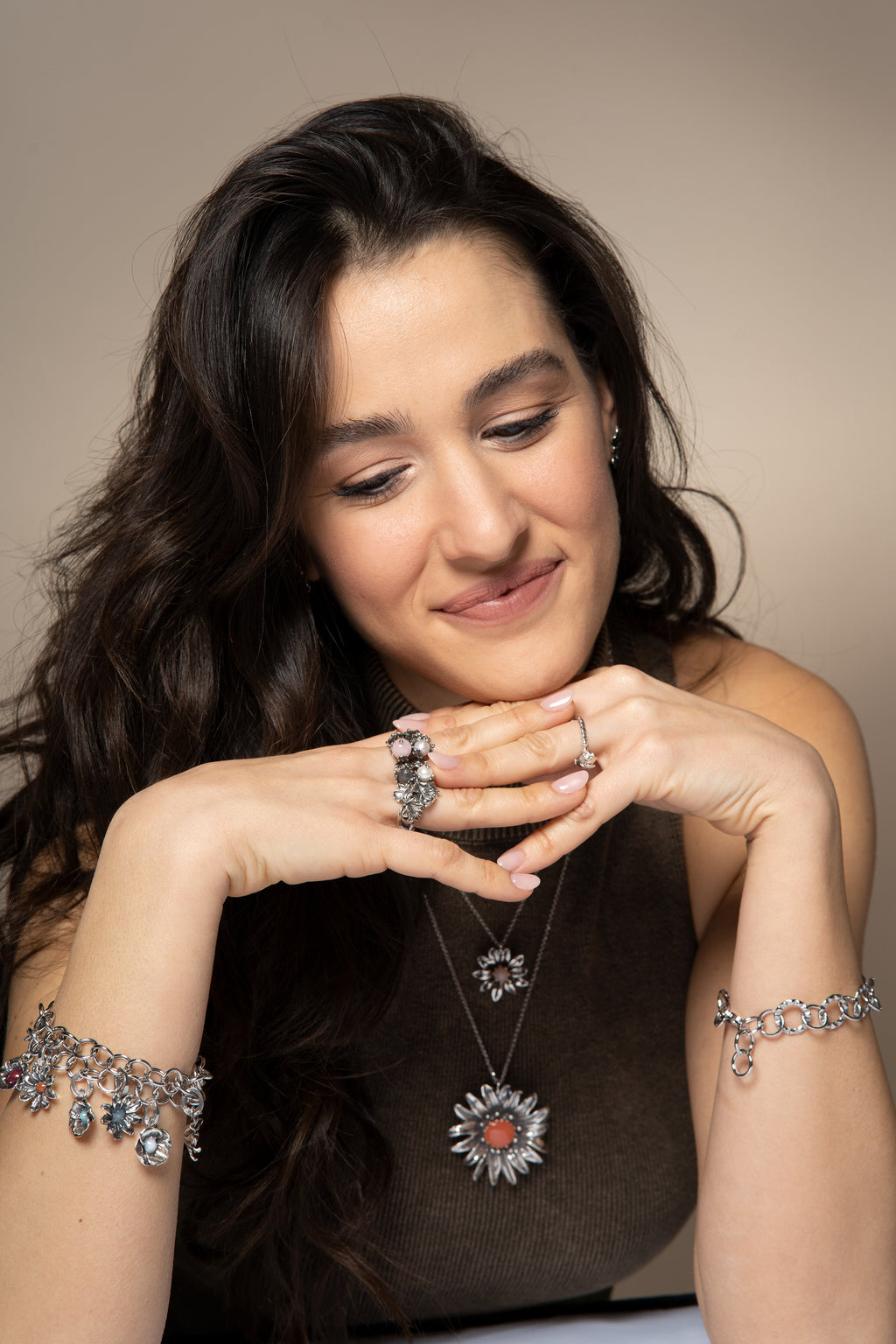 Papavero - ciondolo - linea FIORIDARGENTO - II^ misura