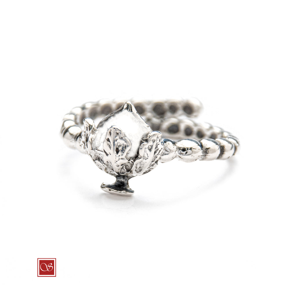 Anello regolabile Pomidèfiure con smalti - misura dalla 12 alla 19