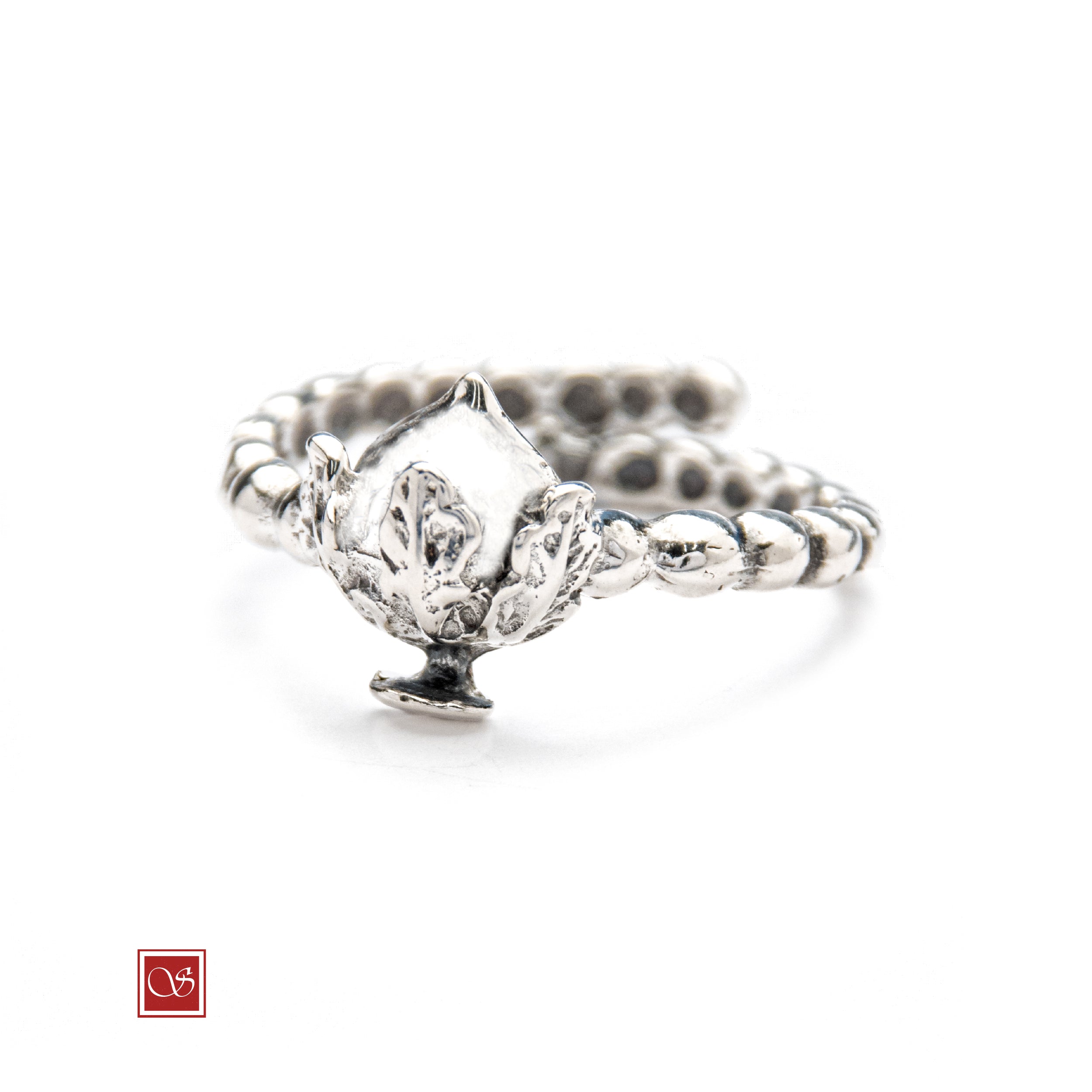 Anello regolabile Pomidèfiure con smalti - misura dalla 12 alla 19