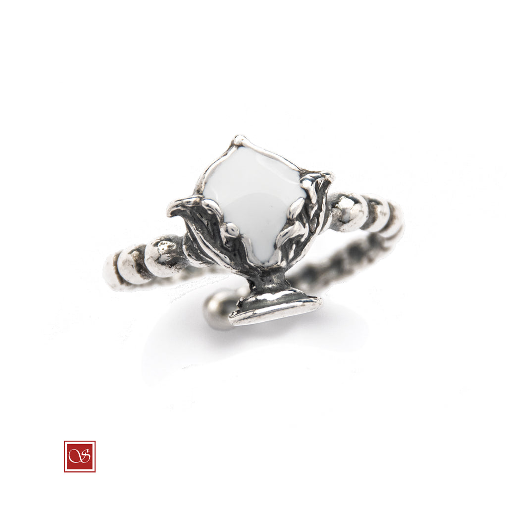 Anello regolabile Pomidèfiure con smalti - misura dalla 12 alla 19