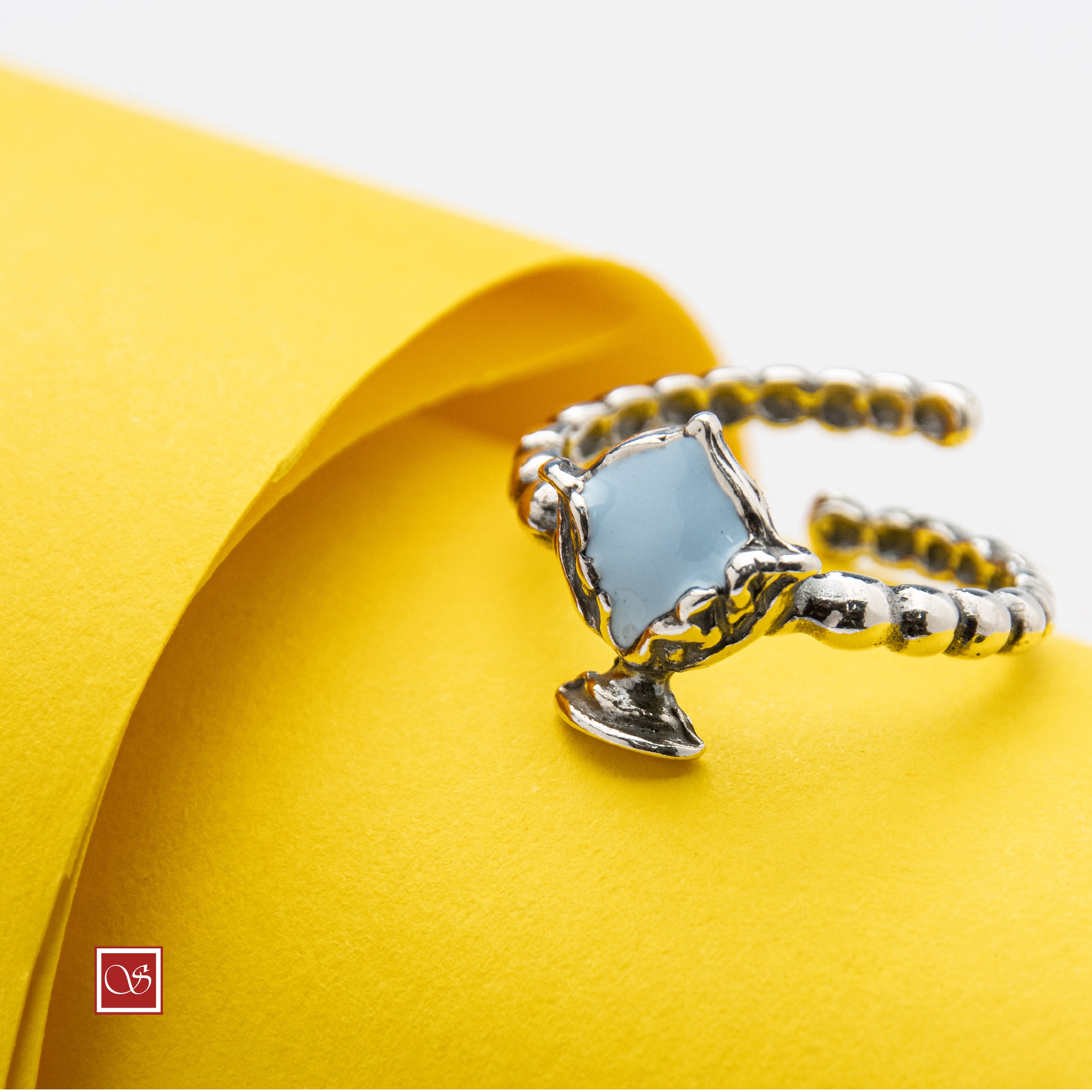 Anello regolabile Pomidèfiure con smalti - misura dalla 12 alla 19