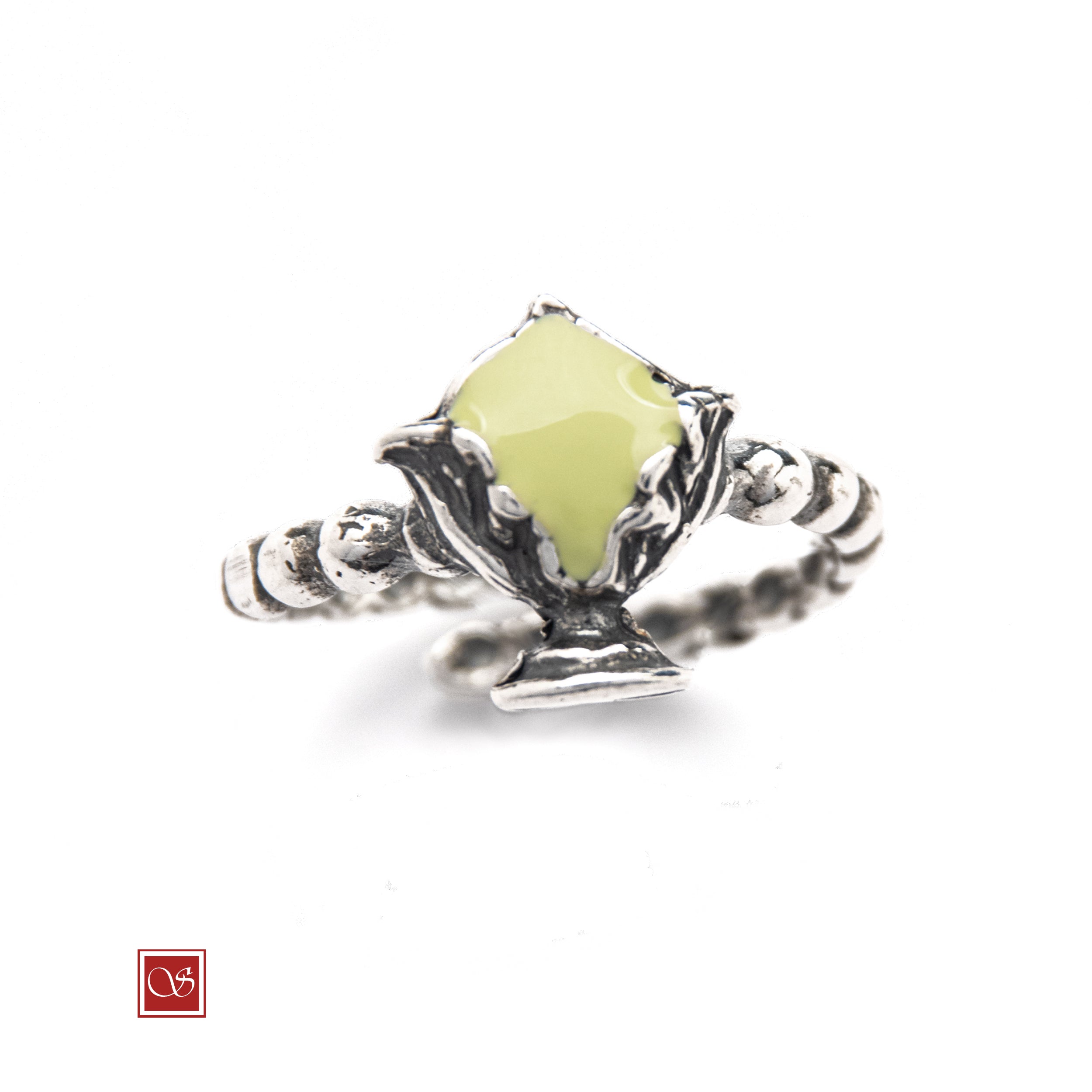 Anello regolabile Pomidèfiure con smalti - misura dalla 12 alla 19