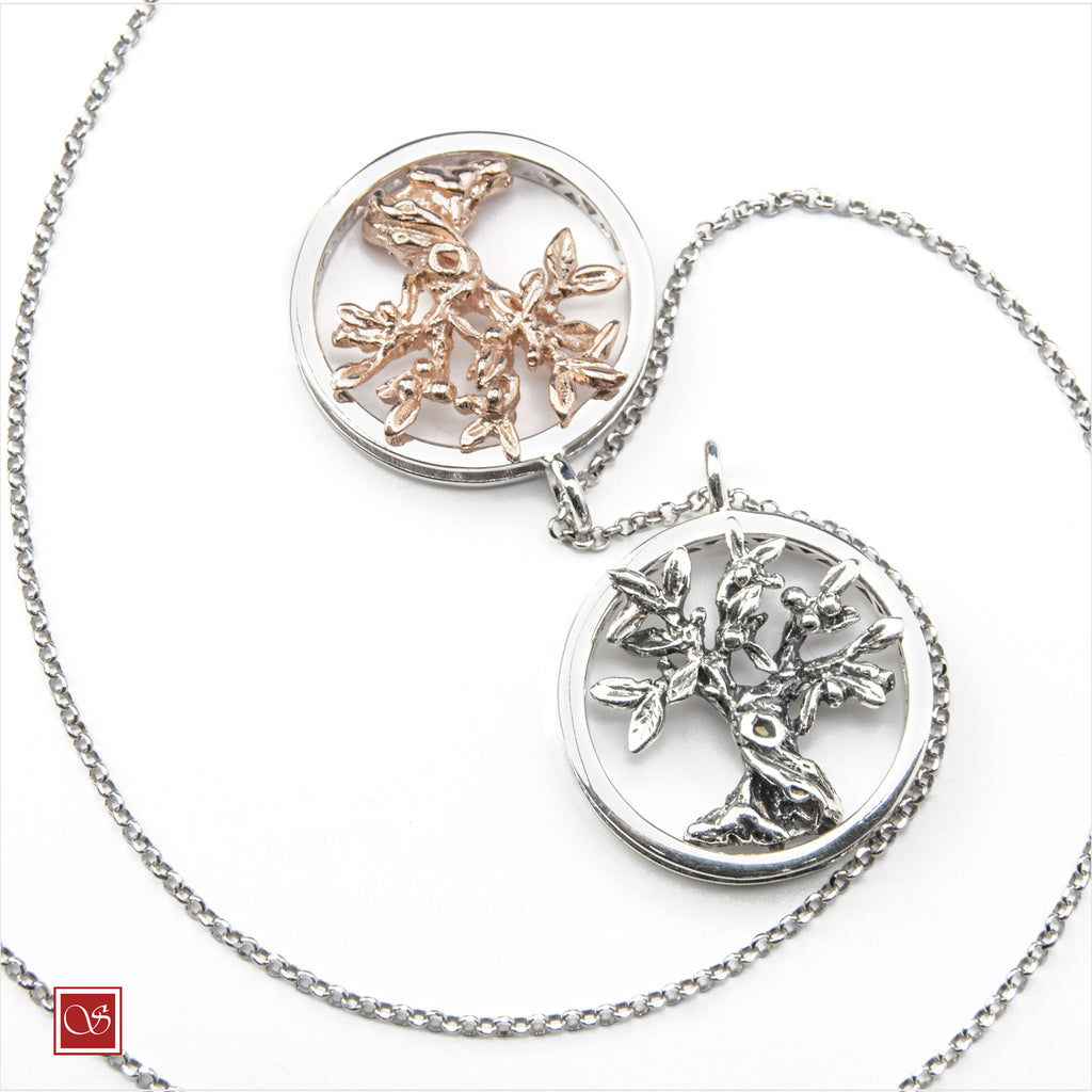 Medaglione con albero d'Ulivo - mm.26