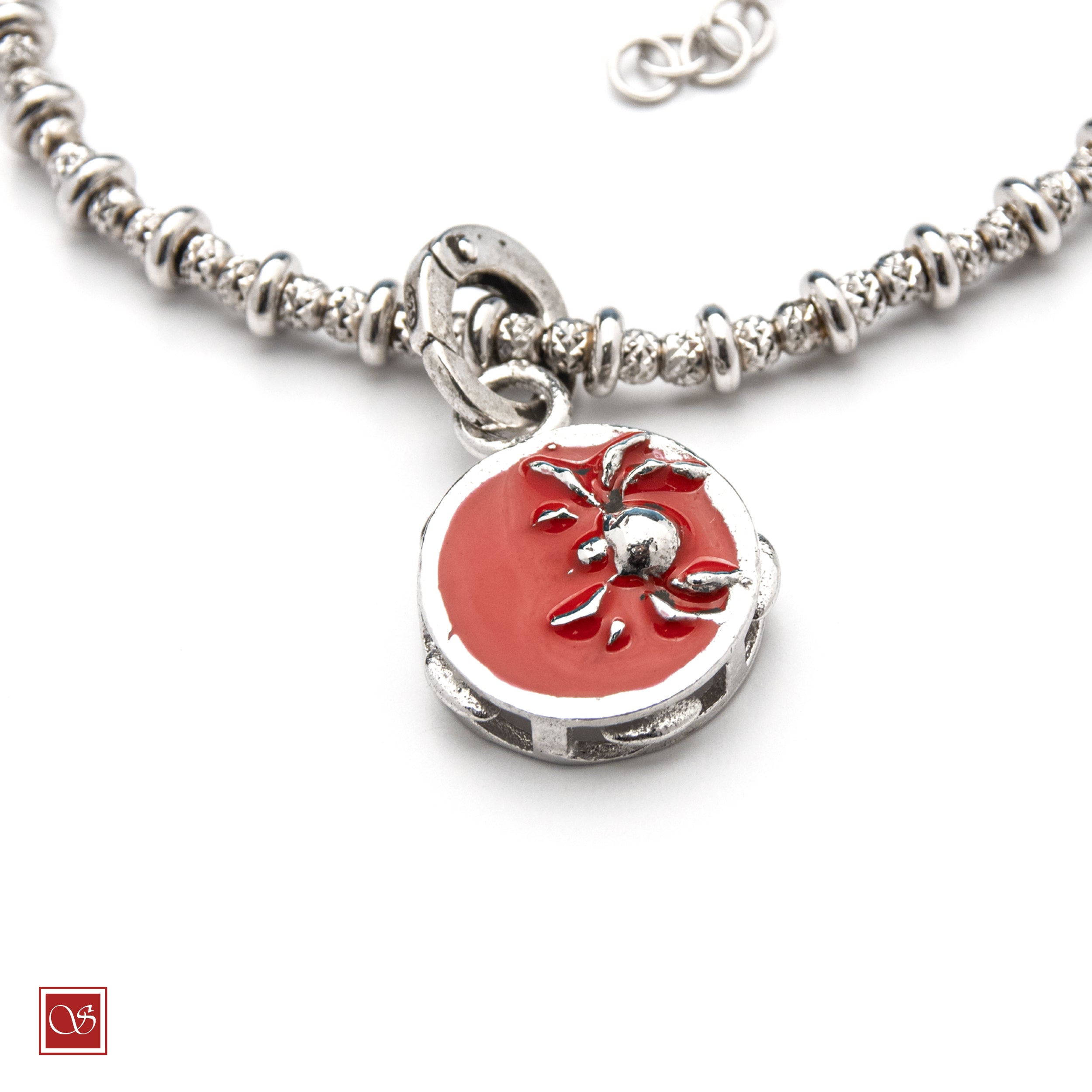 Tamburello con smalto rosso