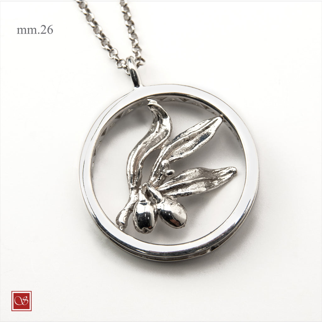 Medaglione con ramo d'Ulivo - mm.26