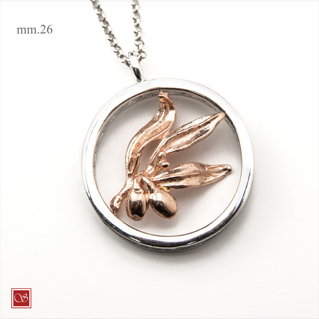 Medaglione con ramo d'Ulivo - mm.26