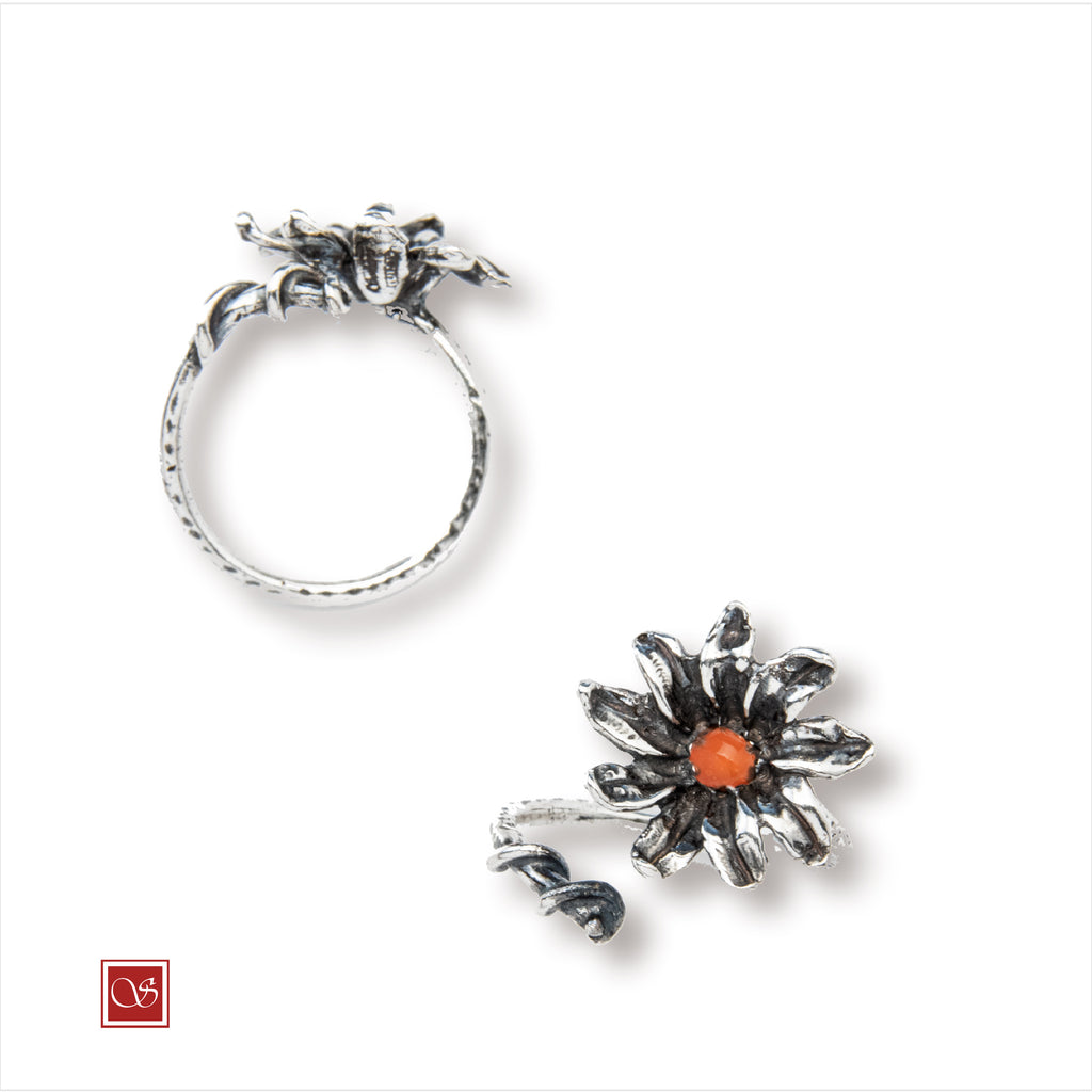 Margherita - anello - linea FIORIDARGENTO -