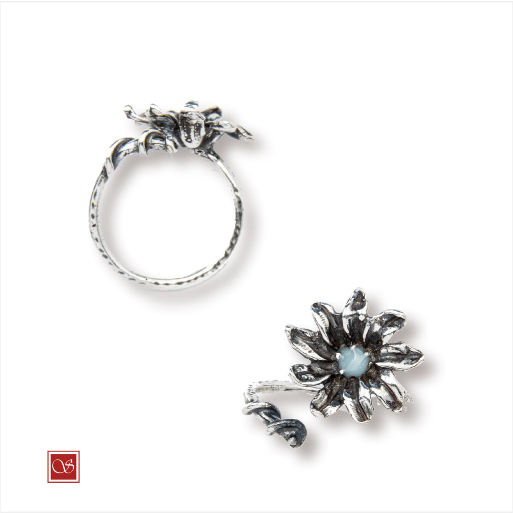 Margherita - anello - linea FIORIDARGENTO -