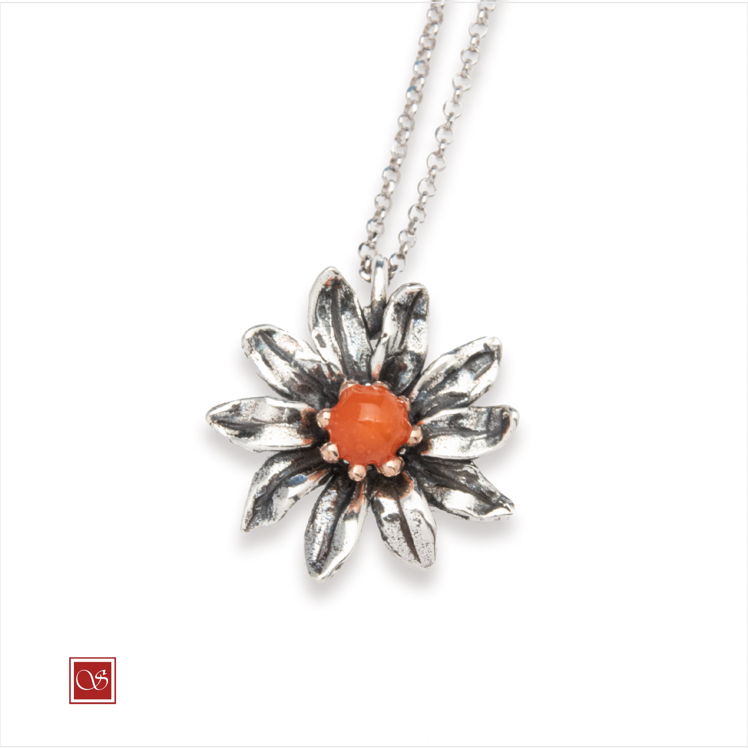 Margherita - ciondolo - linea FIORIDARGENTO - II^ misura (collana non inclusa)