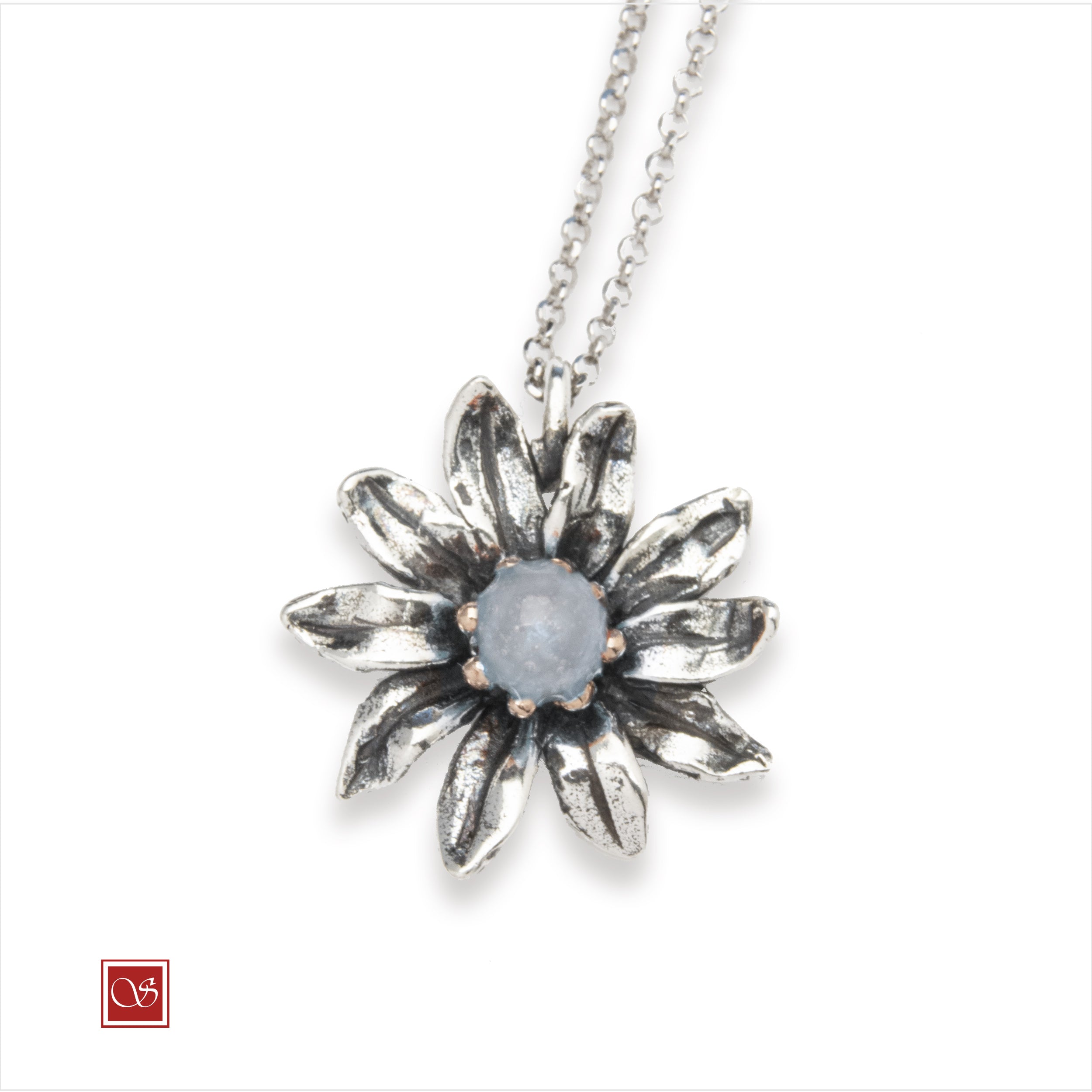 Margherita - ciondolo - linea FIORIDARGENTO - II^ misura (collana non inclusa)