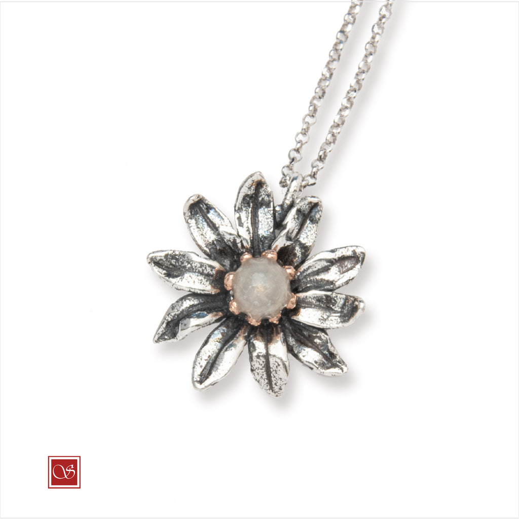 Margherita - ciondolo - linea FIORIDARGENTO - II^ misura (collana non inclusa)