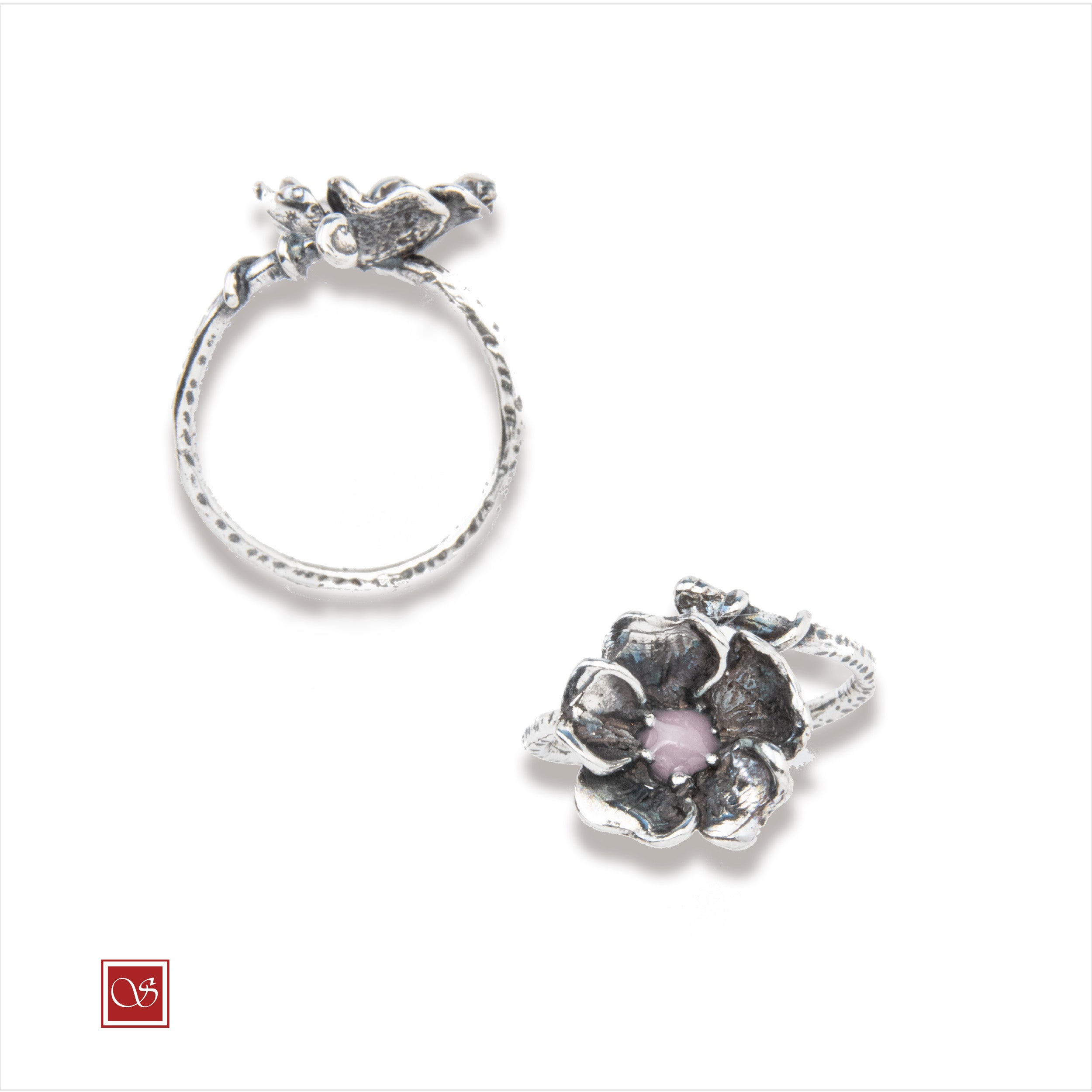 Nasturzio - anello - linea FIORIDARGENTO -