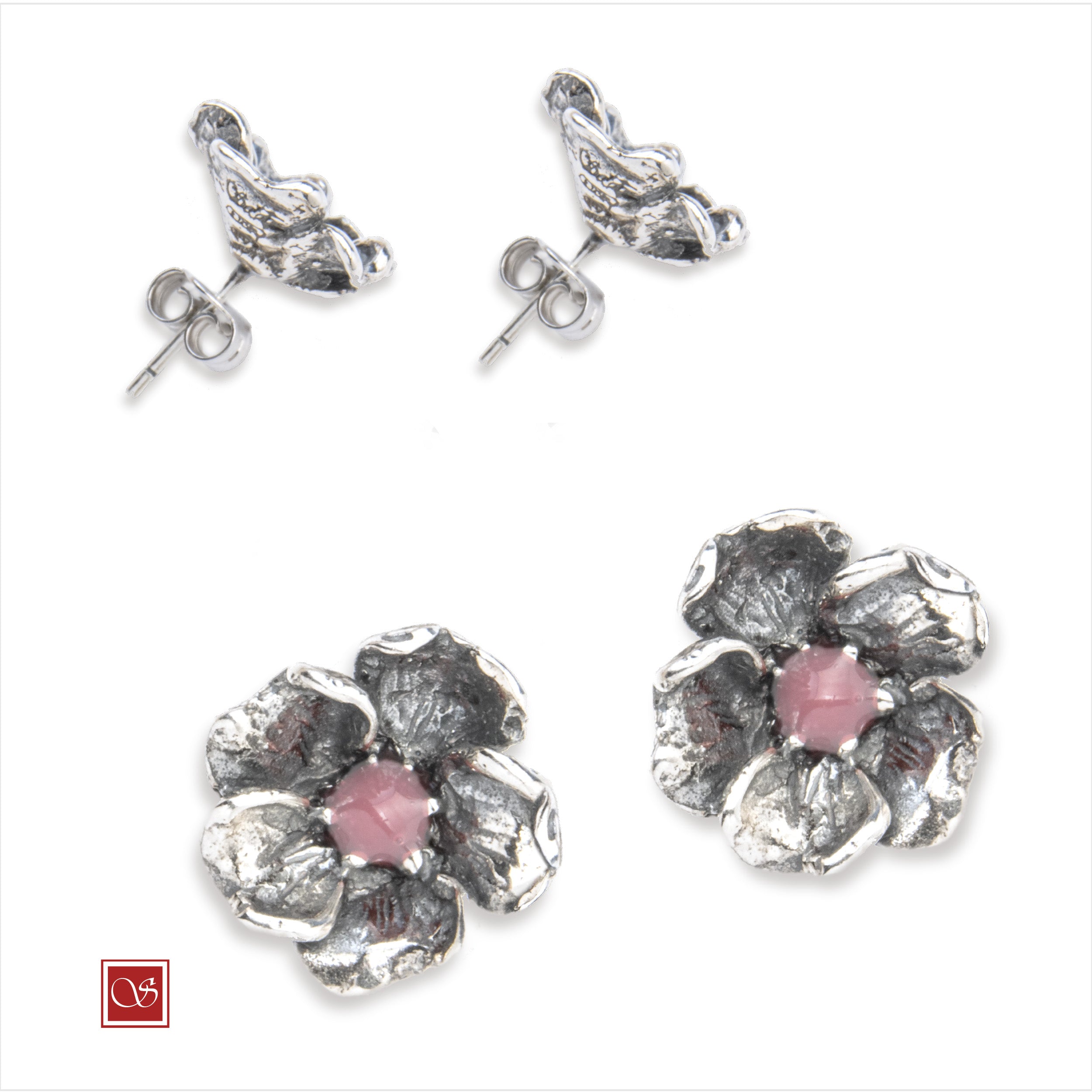 Nasturzio - orecchini - linea FIORIDARGENTO -