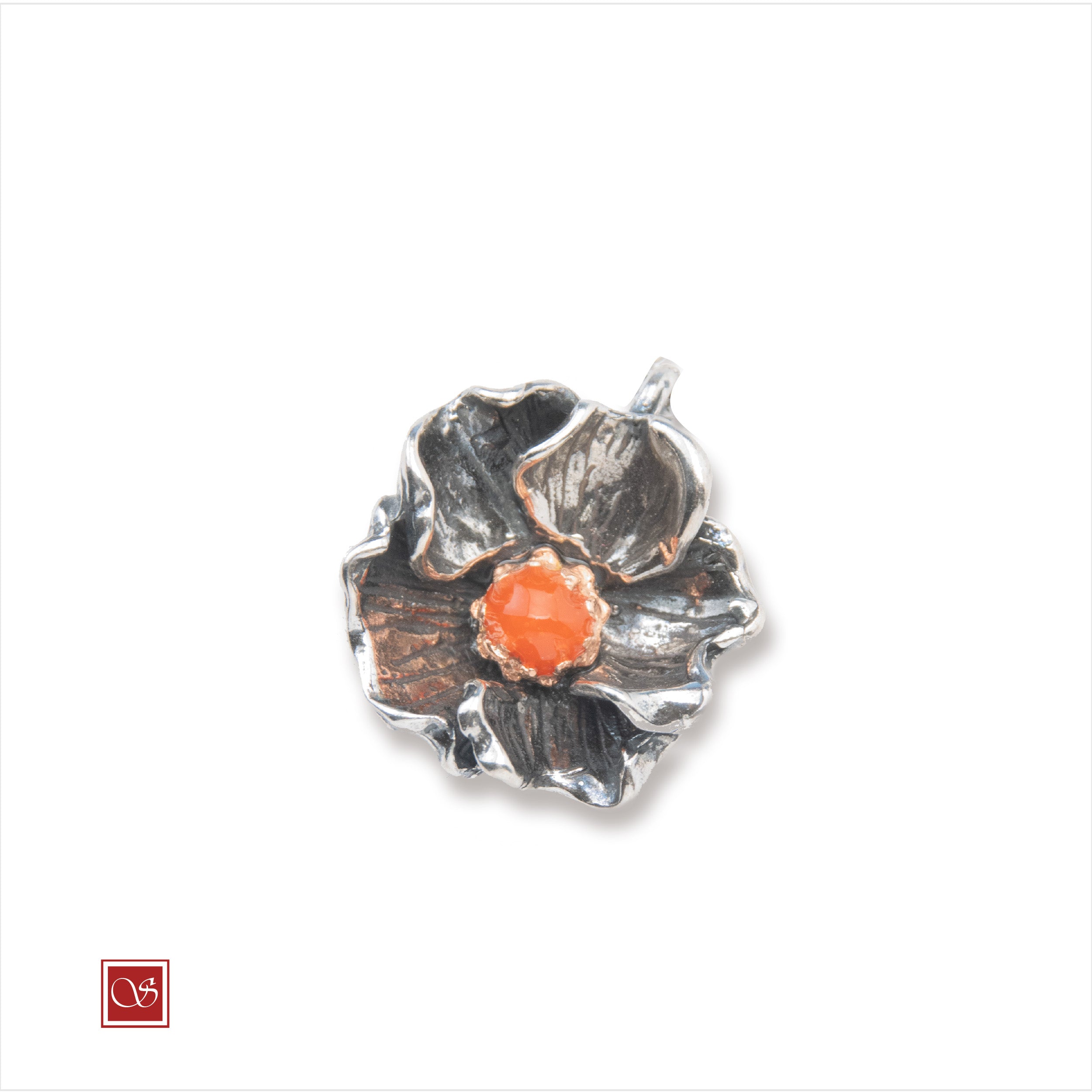 Nasturzio - ciondolo - linea FIORIDARGENTO - II^ misura