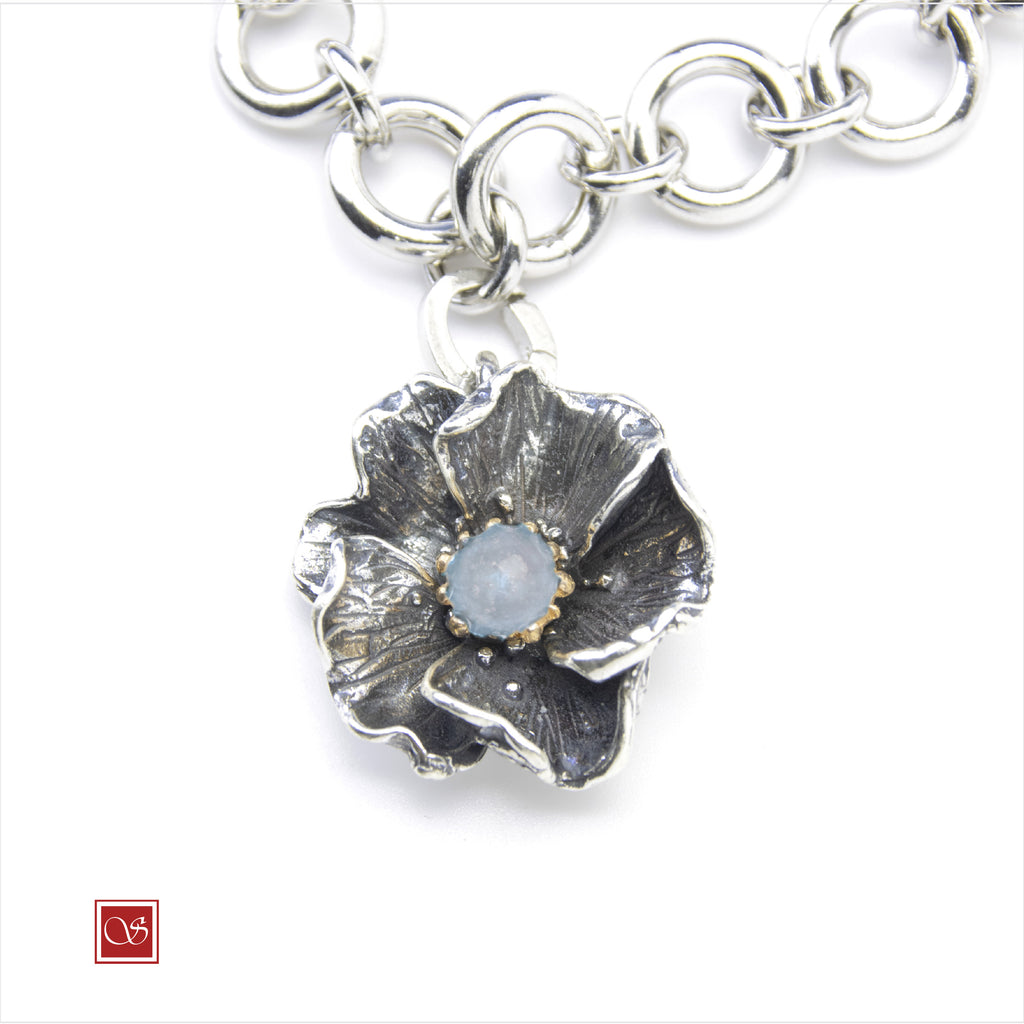 Nasturzio - ciondolo - linea FIORIDARGENTO - II^ misura