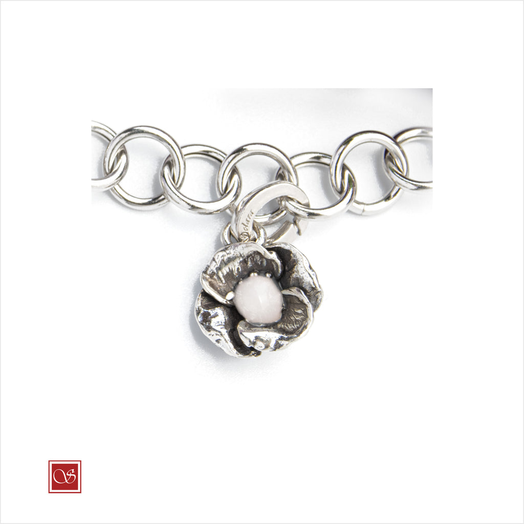 Papavero - ciondolo - linea FIORIDARGENTO - I^ misura