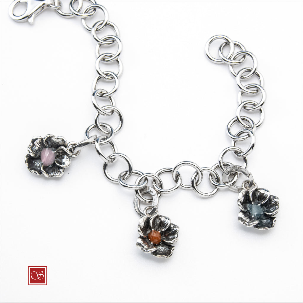 Nasturzio - ciondolo - linea FIORIDARGENTO - I^ misura