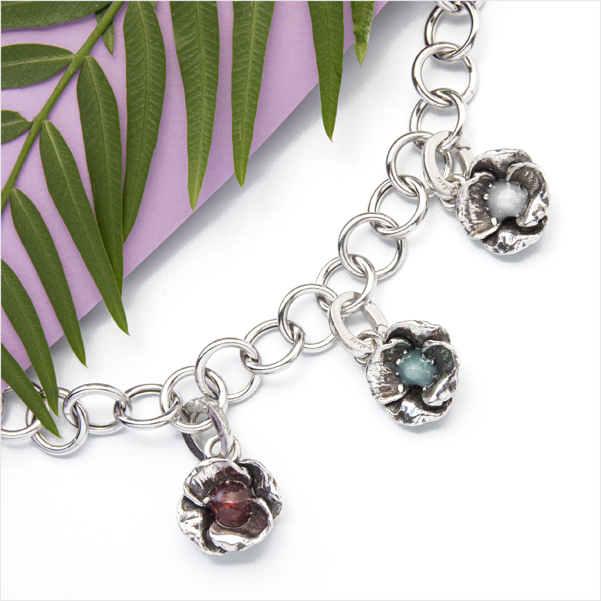 Papavero - ciondolo - linea FIORIDARGENTO - I^ misura