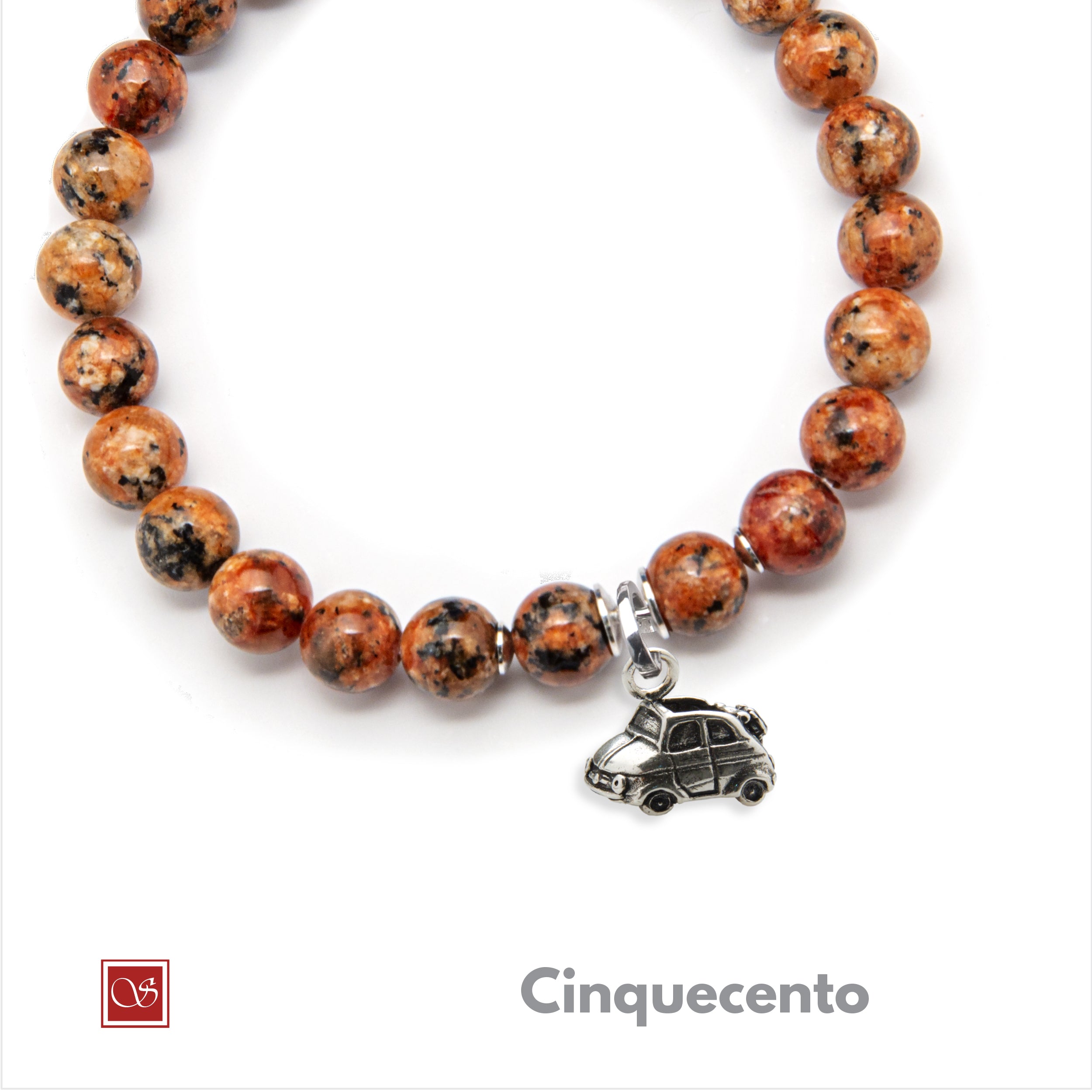 Bracciale uomo - con CINQUECENTO - diametro 19 cm