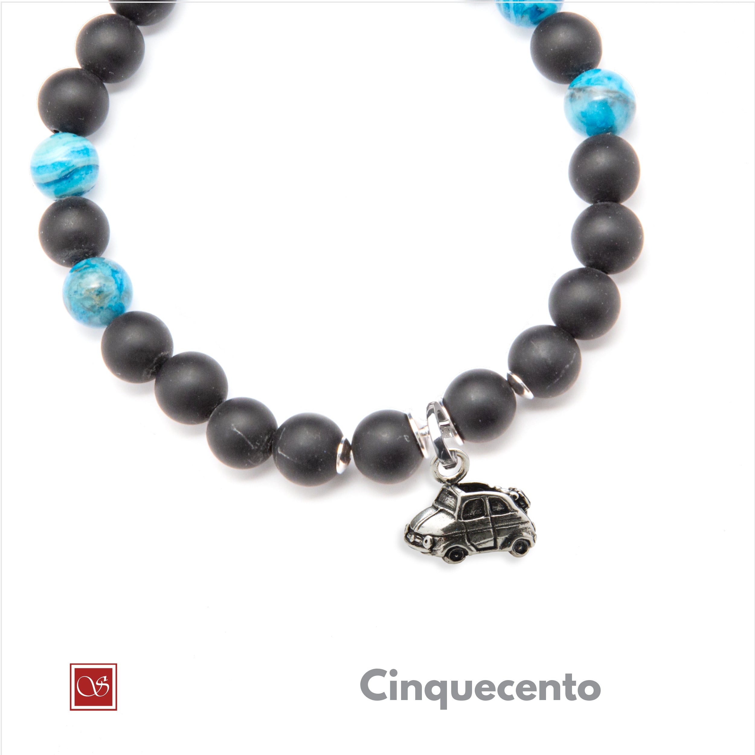 Bracciale uomo - con CINQUECENTO - diametro 19 cm