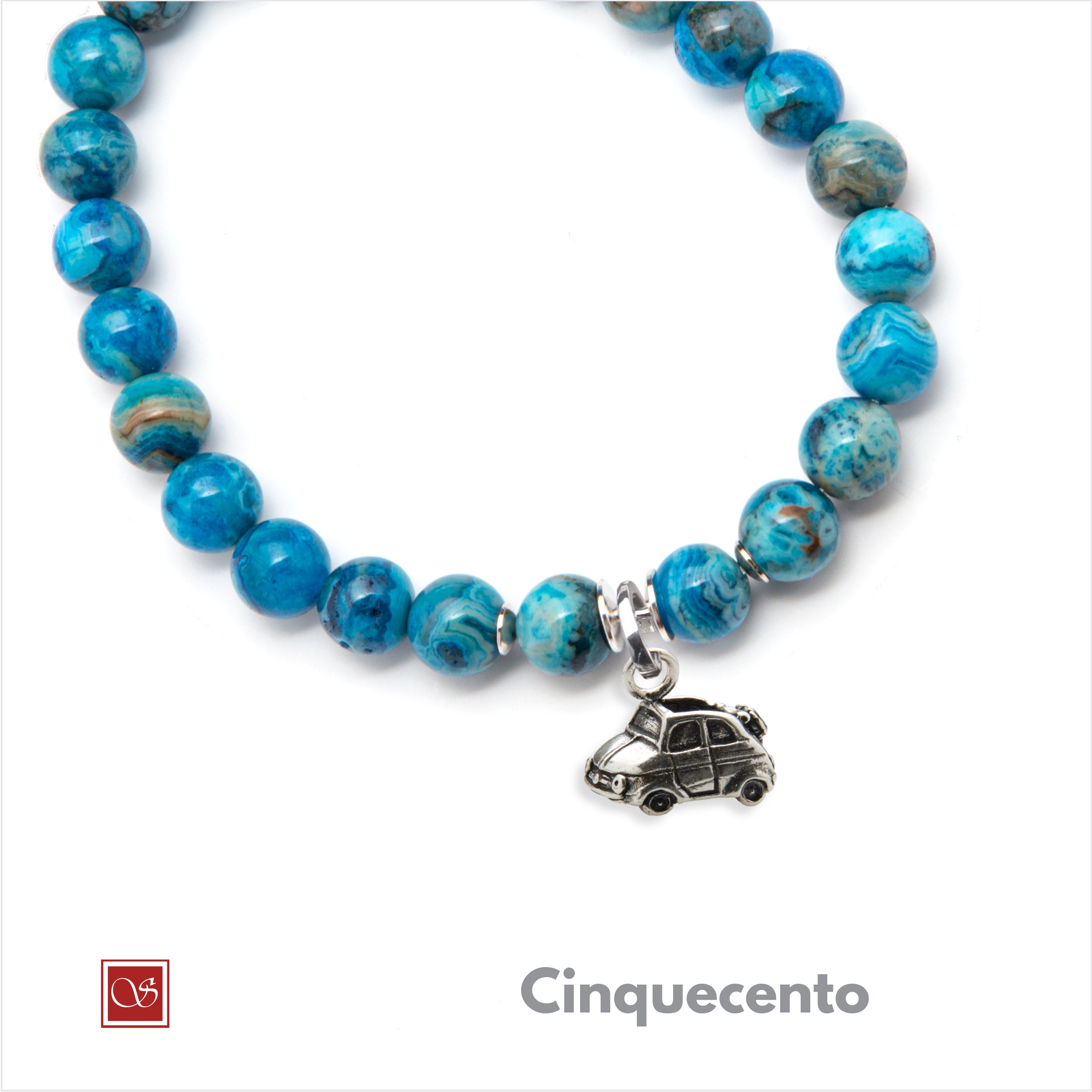 Bracciale uomo - con CINQUECENTO - diametro 19 cm