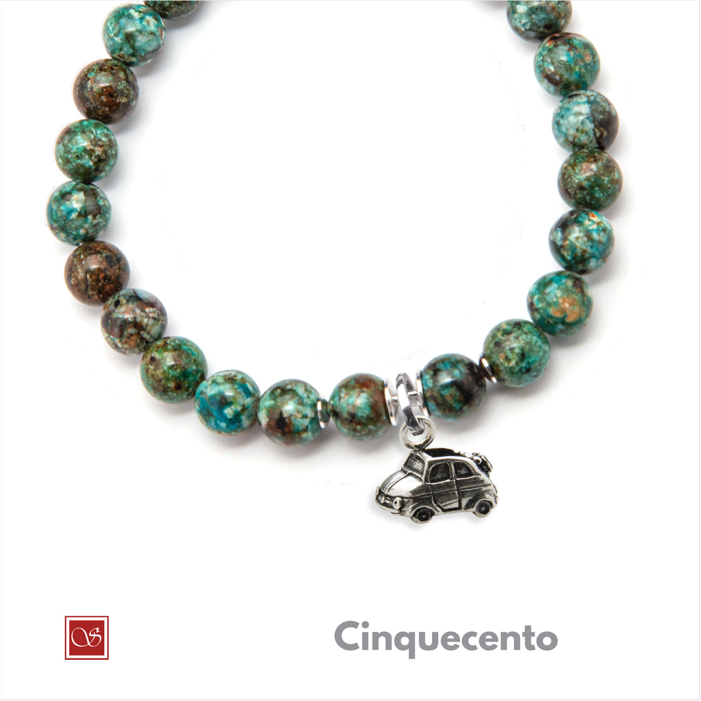 Bracciale uomo - con CINQUECENTO - diametro 19 cm