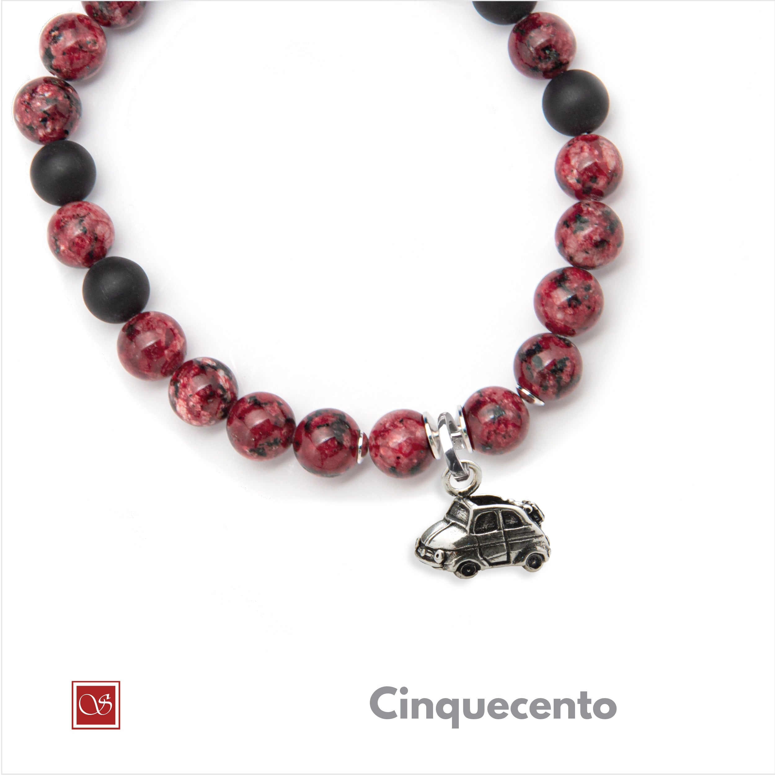 Bracciale uomo - con CINQUECENTO - diametro 19 cm