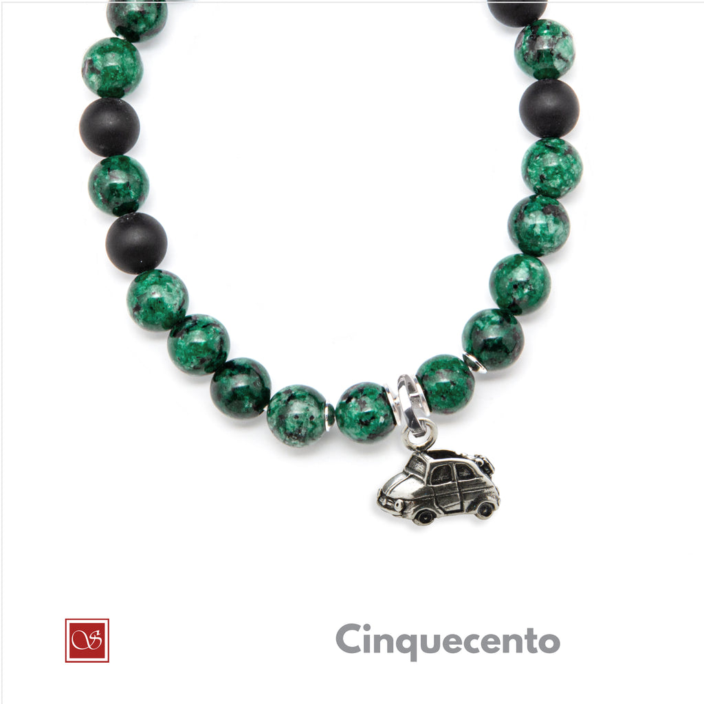 Bracciale uomo - con CINQUECENTO - diametro 19 cm