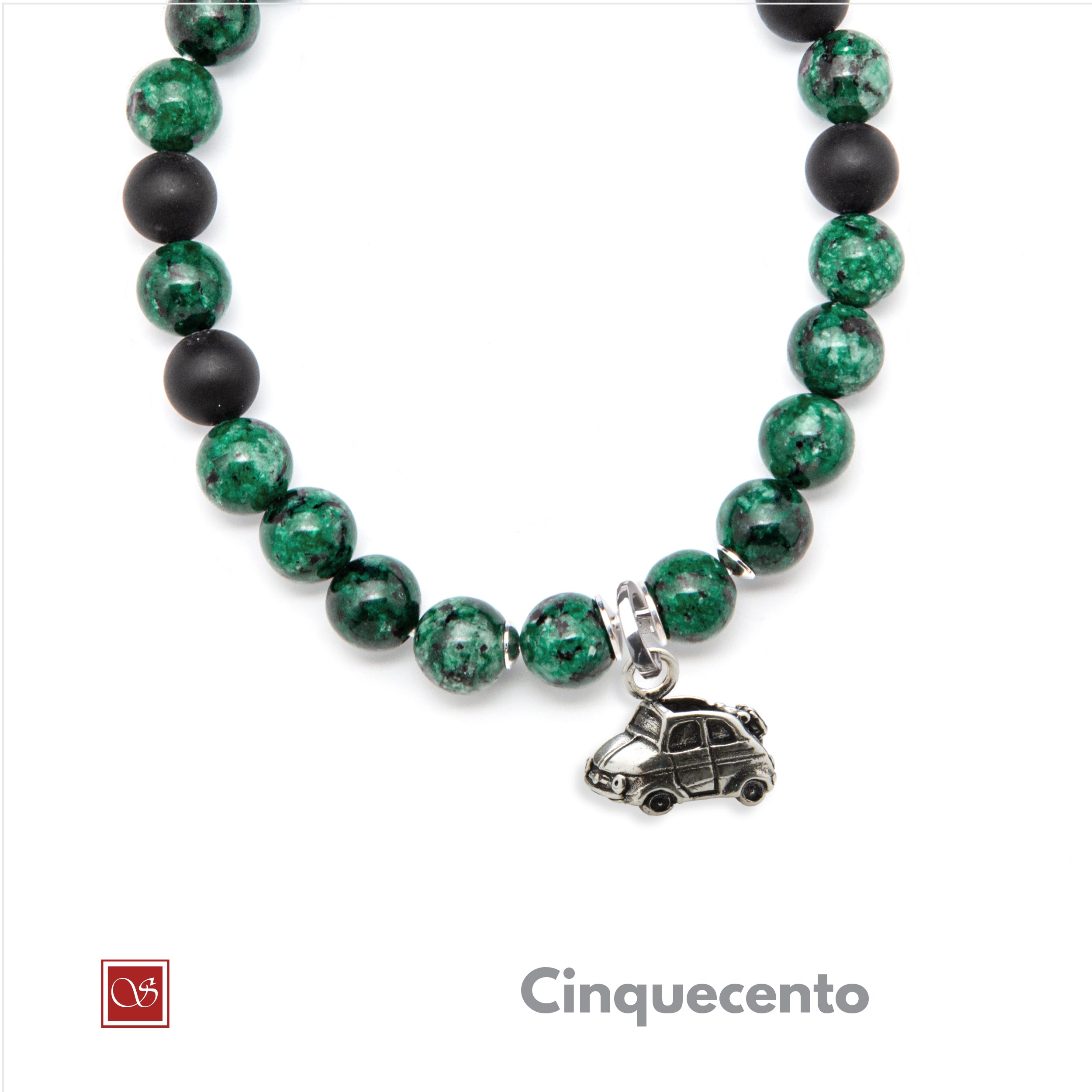 Bracciale uomo - con CINQUECENTO - diametro 19 cm