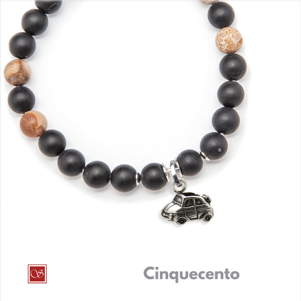 Bracciale uomo - con CINQUECENTO - diametro 19 cm