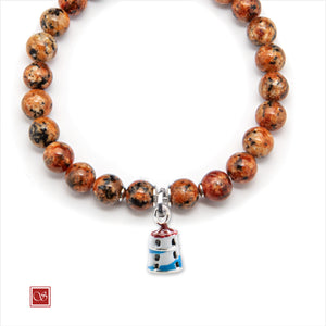Apri immagine nella presentazione, Bracciale uomo - con FARO SMALTATO - diametro 19 cm
