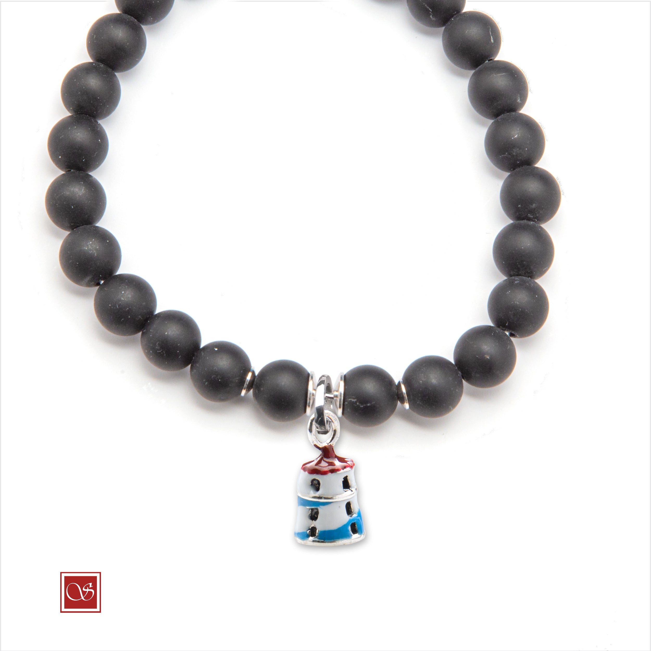 Bracciale uomo - con FARO SMALTATO - diametro 19 cm