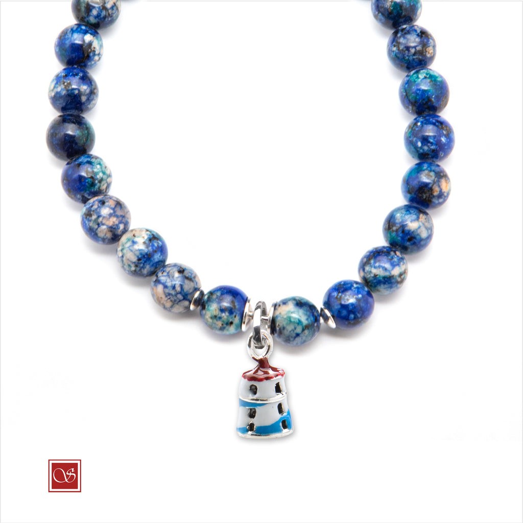 Bracciale uomo - con FARO SMALTATO - diametro 19 cm