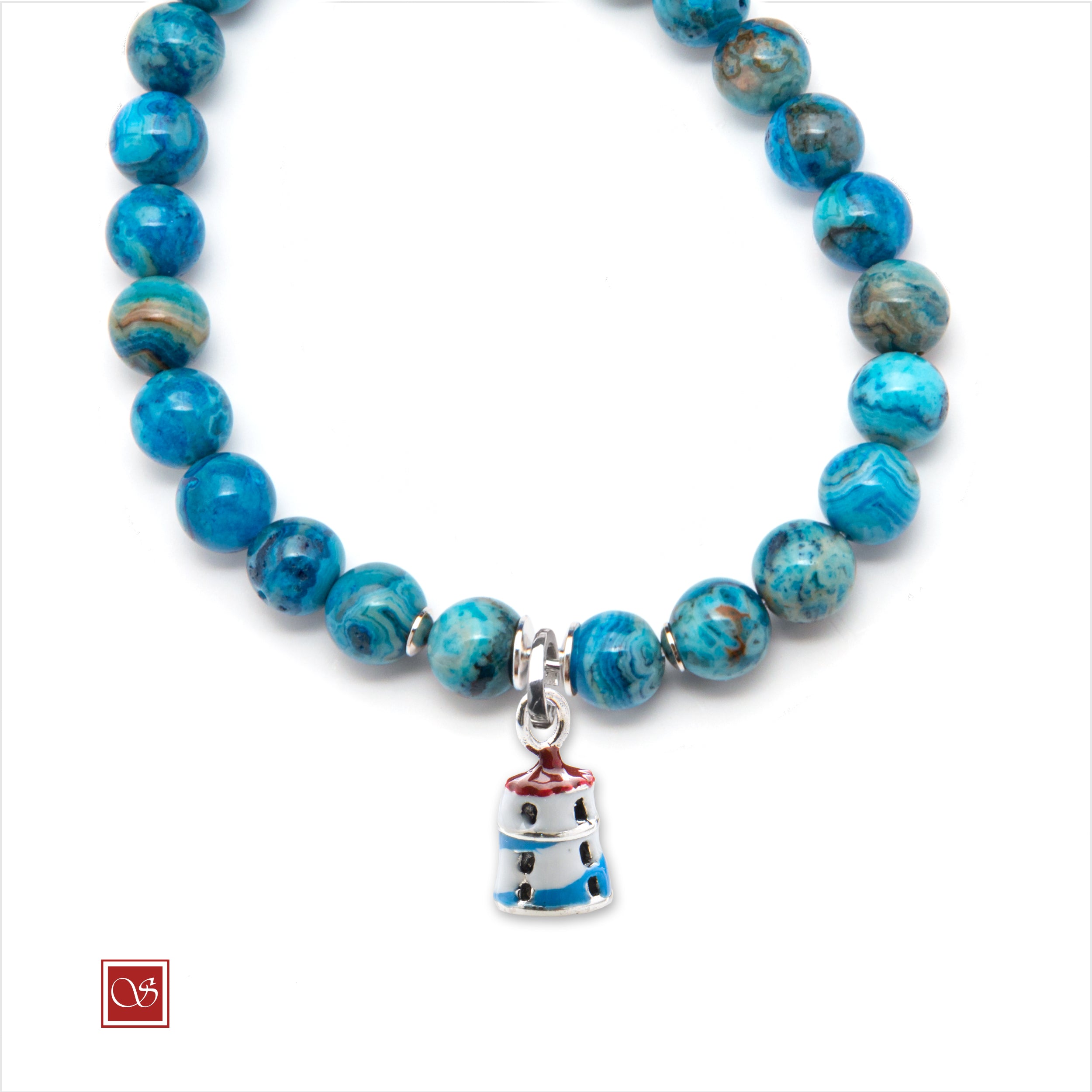 Bracciale uomo - con FARO SMALTATO - diametro 19 cm