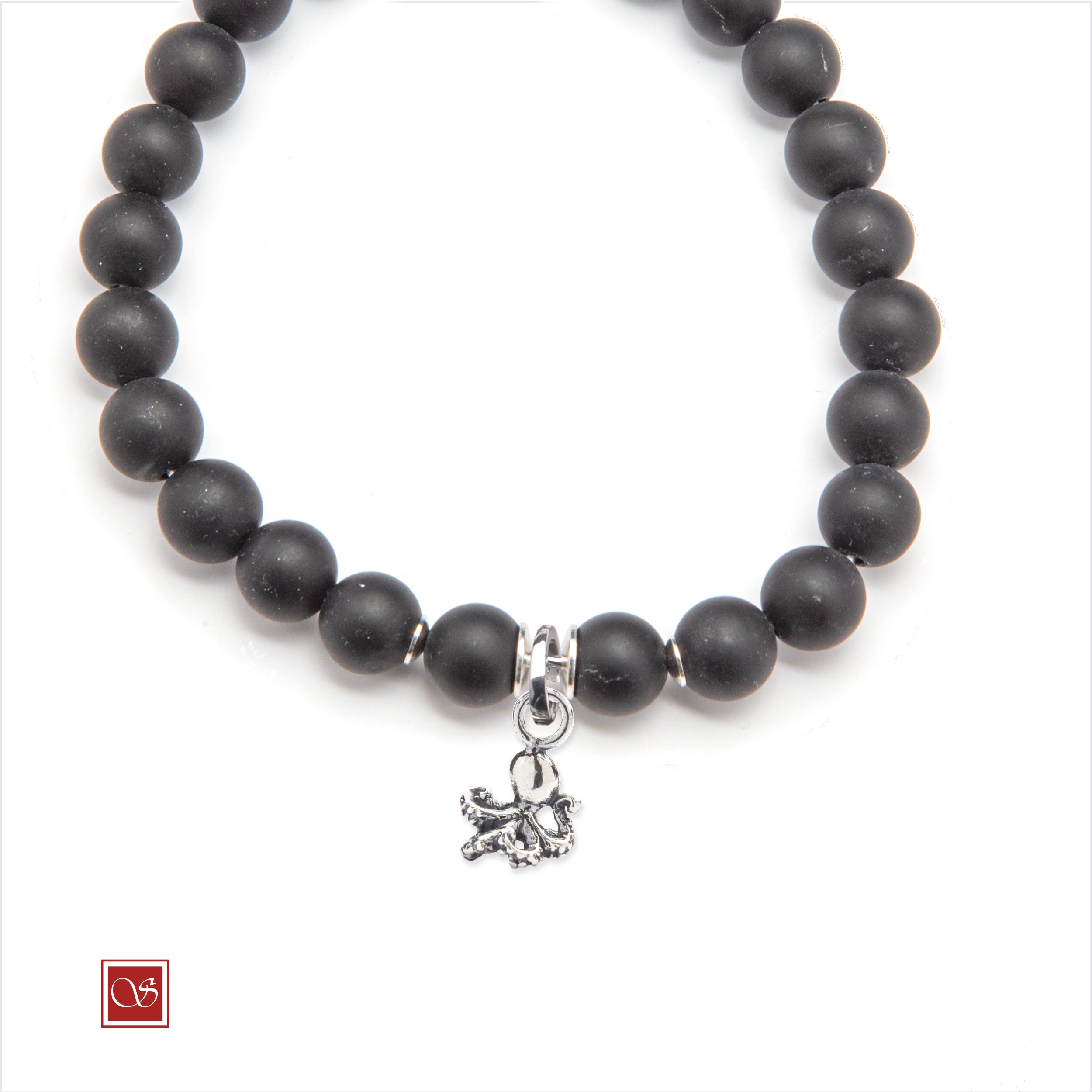 Bracciale uomo - con POLPO RICCIO - diametro 19 cm