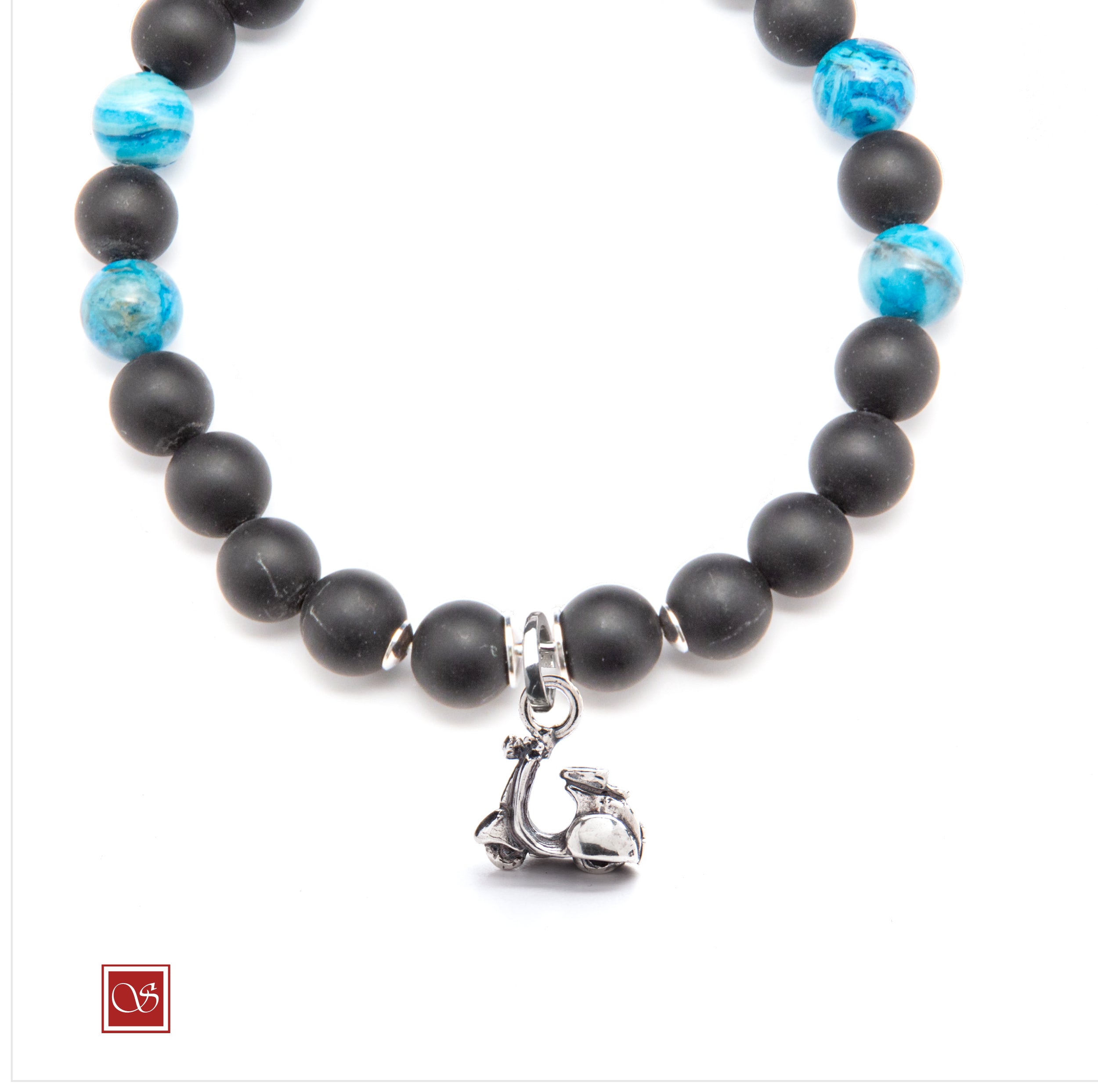 Bracciale uomo - con VESPA anni '60 - diametro 19 cm