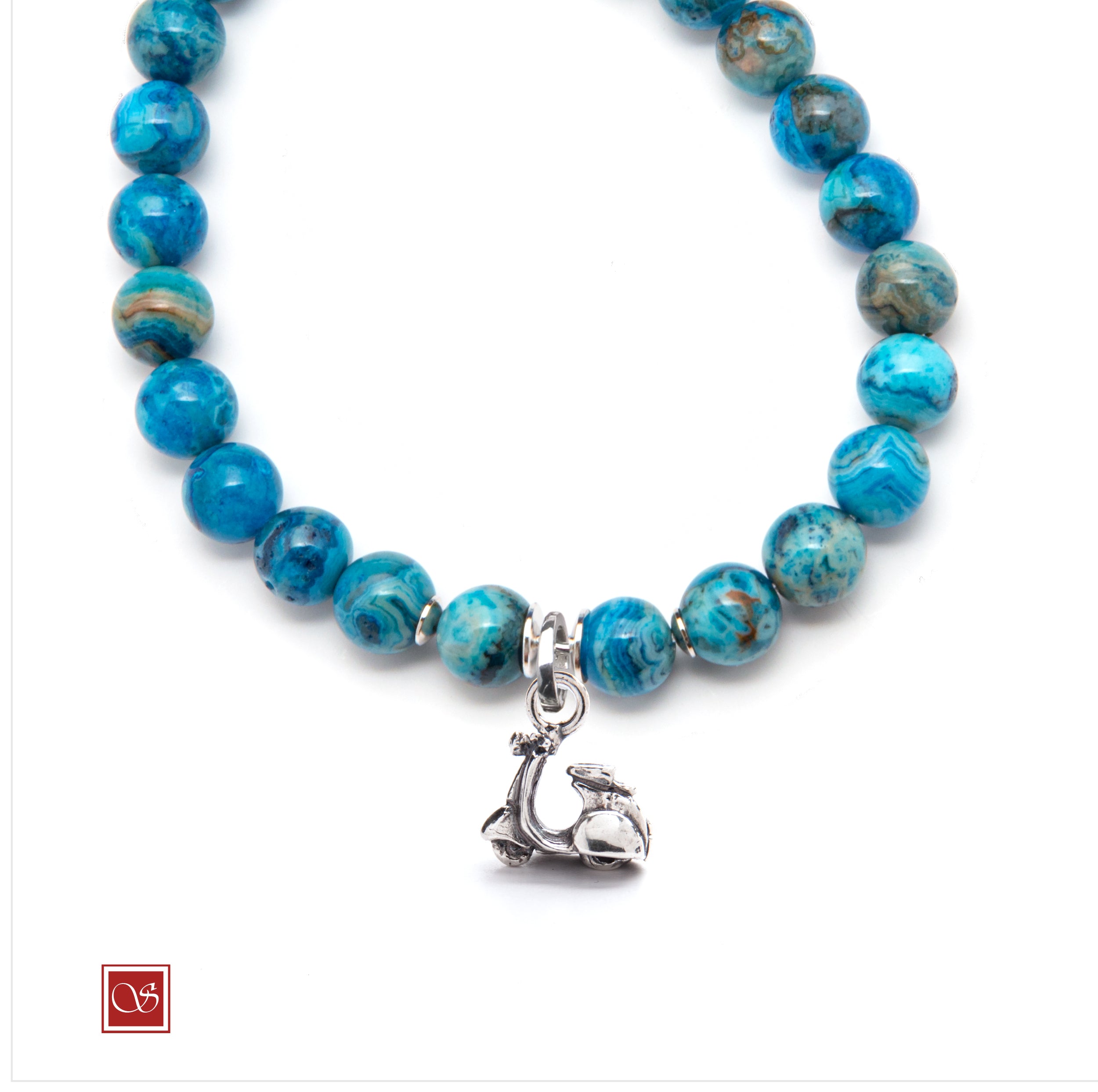 Bracciale uomo - con VESPA anni '60 - diametro 19 cm