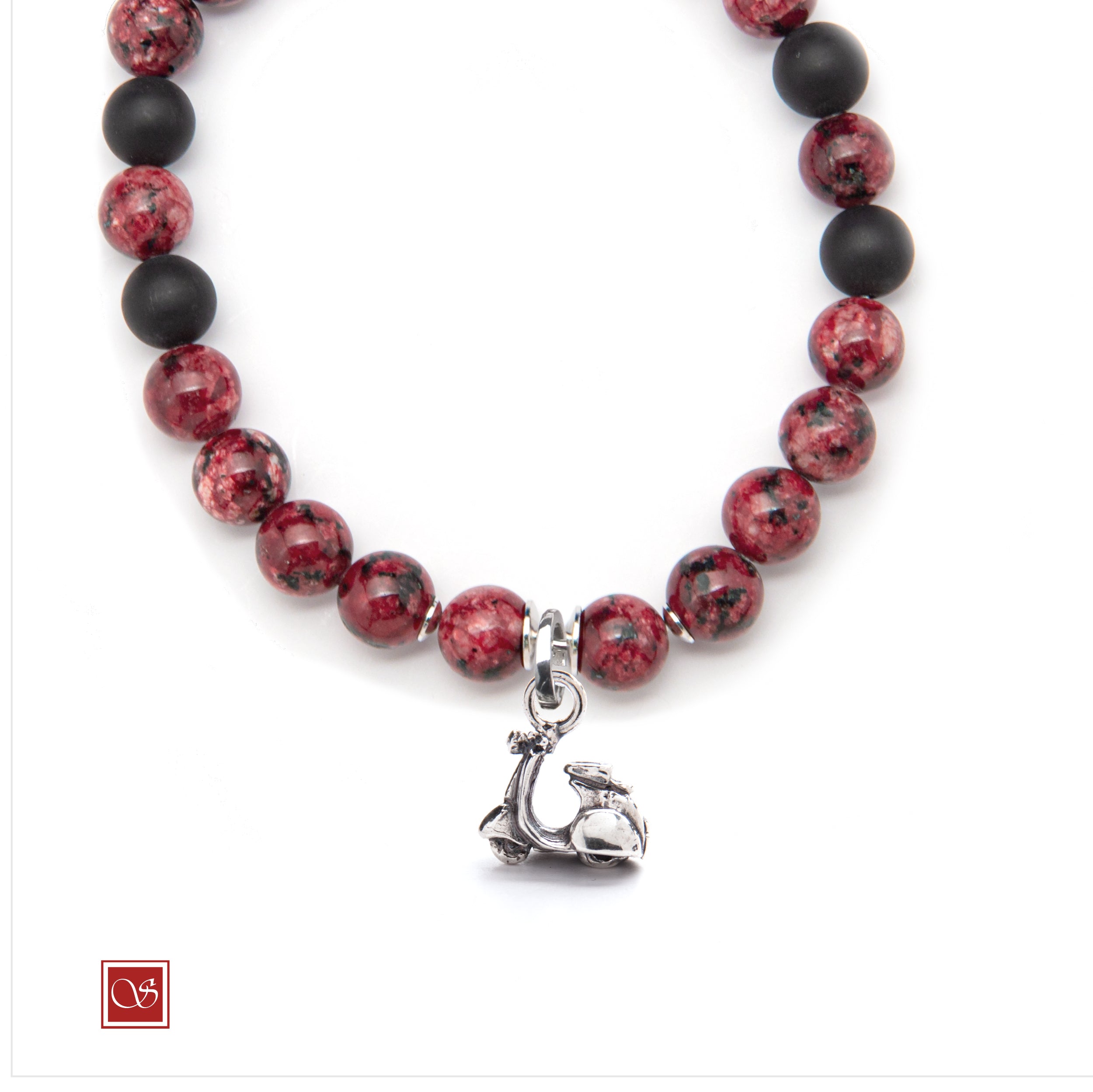 Bracciale uomo - con VESPA anni '60 - diametro 19 cm