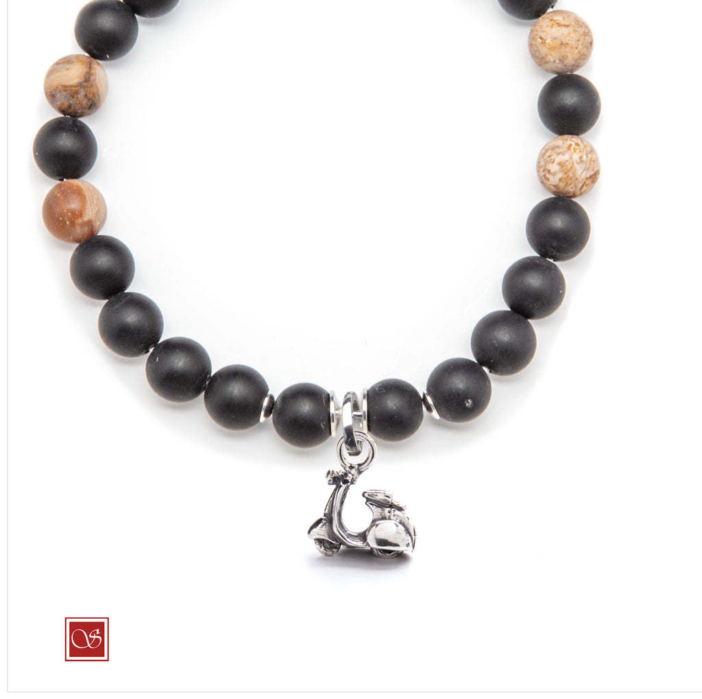 Bracciale uomo - con VESPA anni '60 - diametro 19 cm