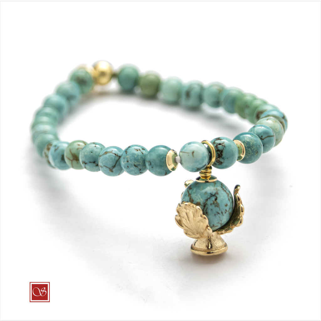 Bracciale Pomidèfiure elastico pietre LISCE